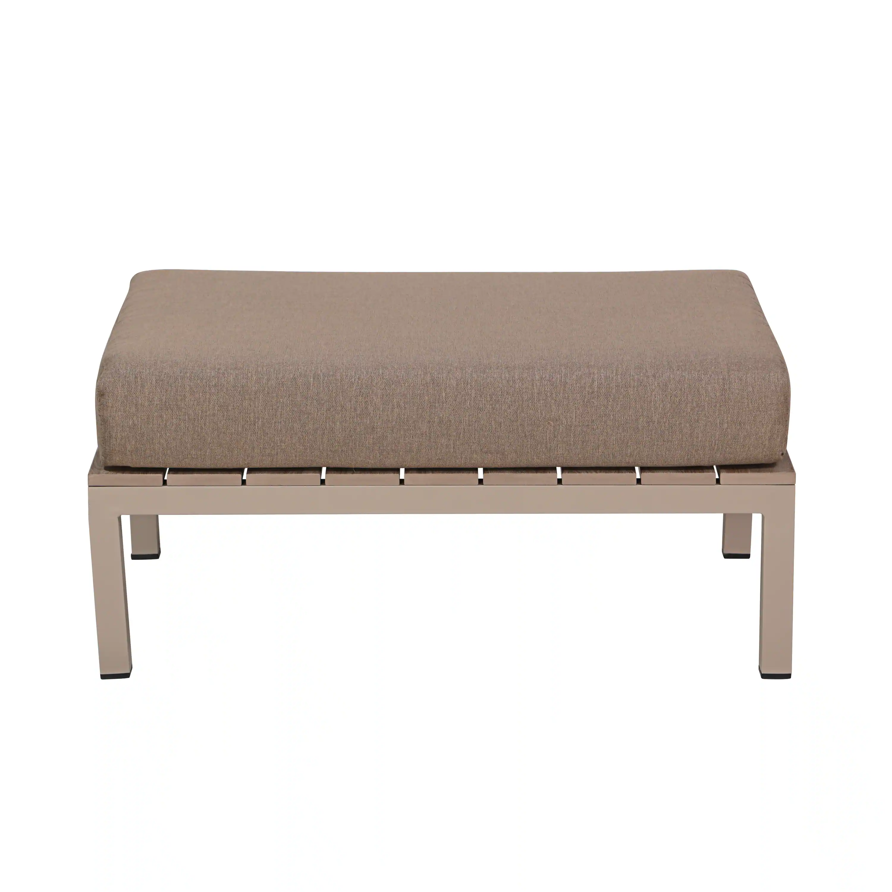Deko Living 4 Piece Seating Brown Outdoor Compressed Foam Sectional Sofas and Ottoman Set (COP30117) - Image 12