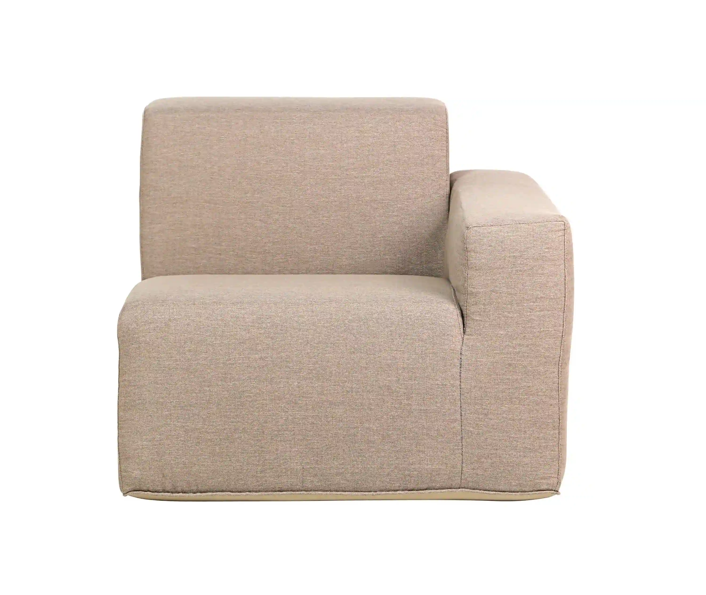 Deko Living 4 Piece Seating Brown Outdoor Compressed Foam Sectional Sofas and Ottoman Set (COP30117) - Image 7