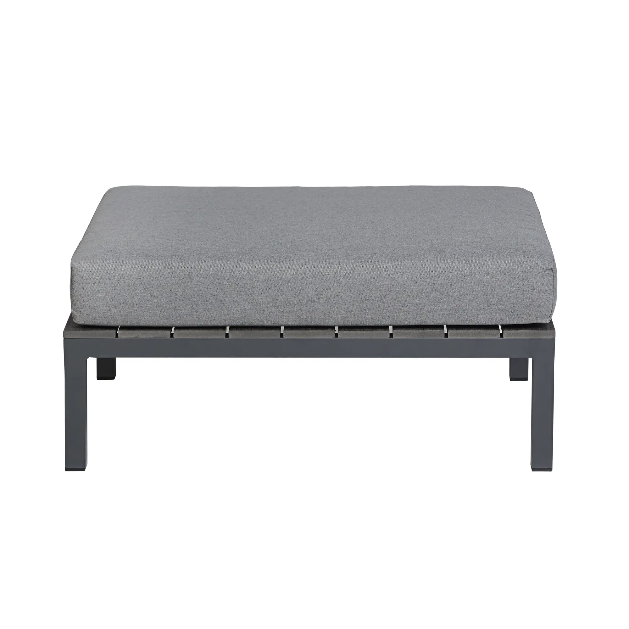 Deko Living 4 Piece Seating Gray Compressed Foam Sectional Sofa and Ottoman Set (CIF50017) - Image 11