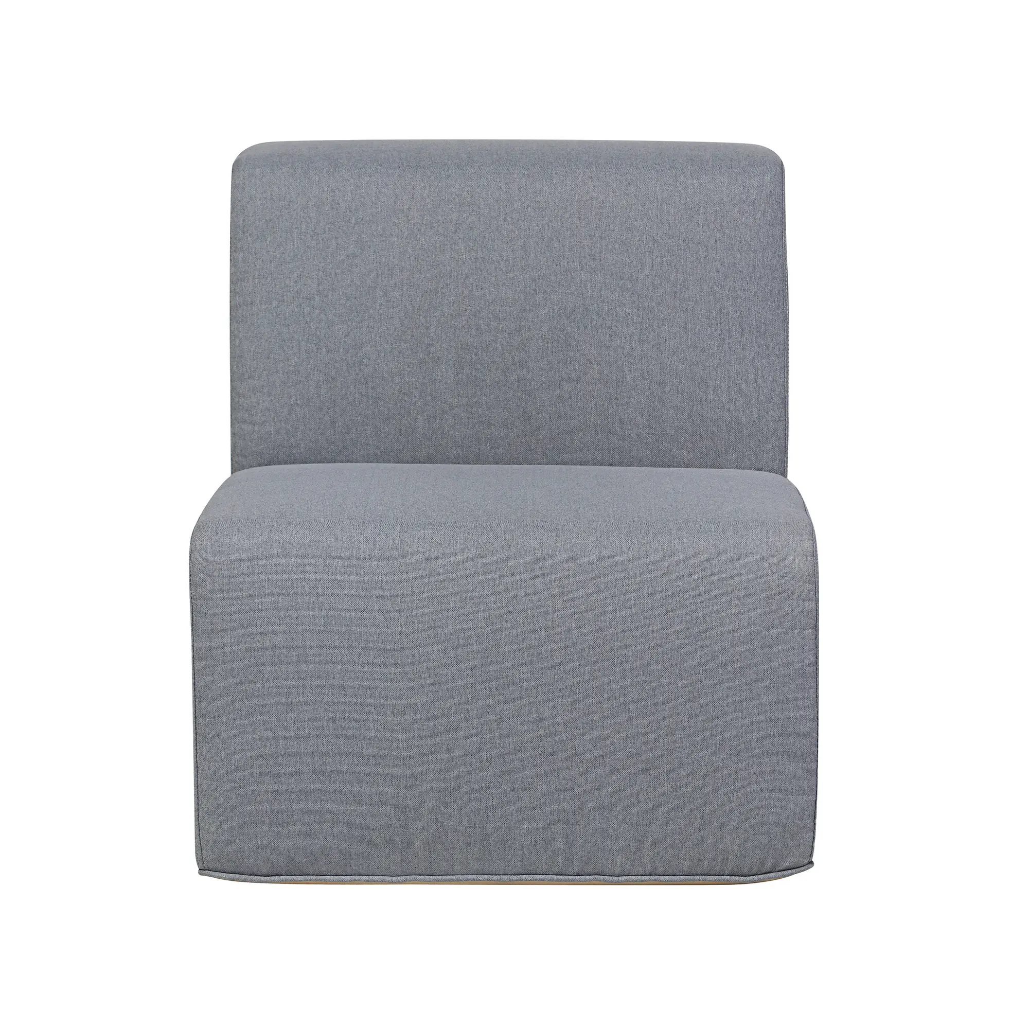 Deko Living 4 Piece Seating Gray Compressed Foam Sectional Sofa and Ottoman Set (CIF50017) - Image 6