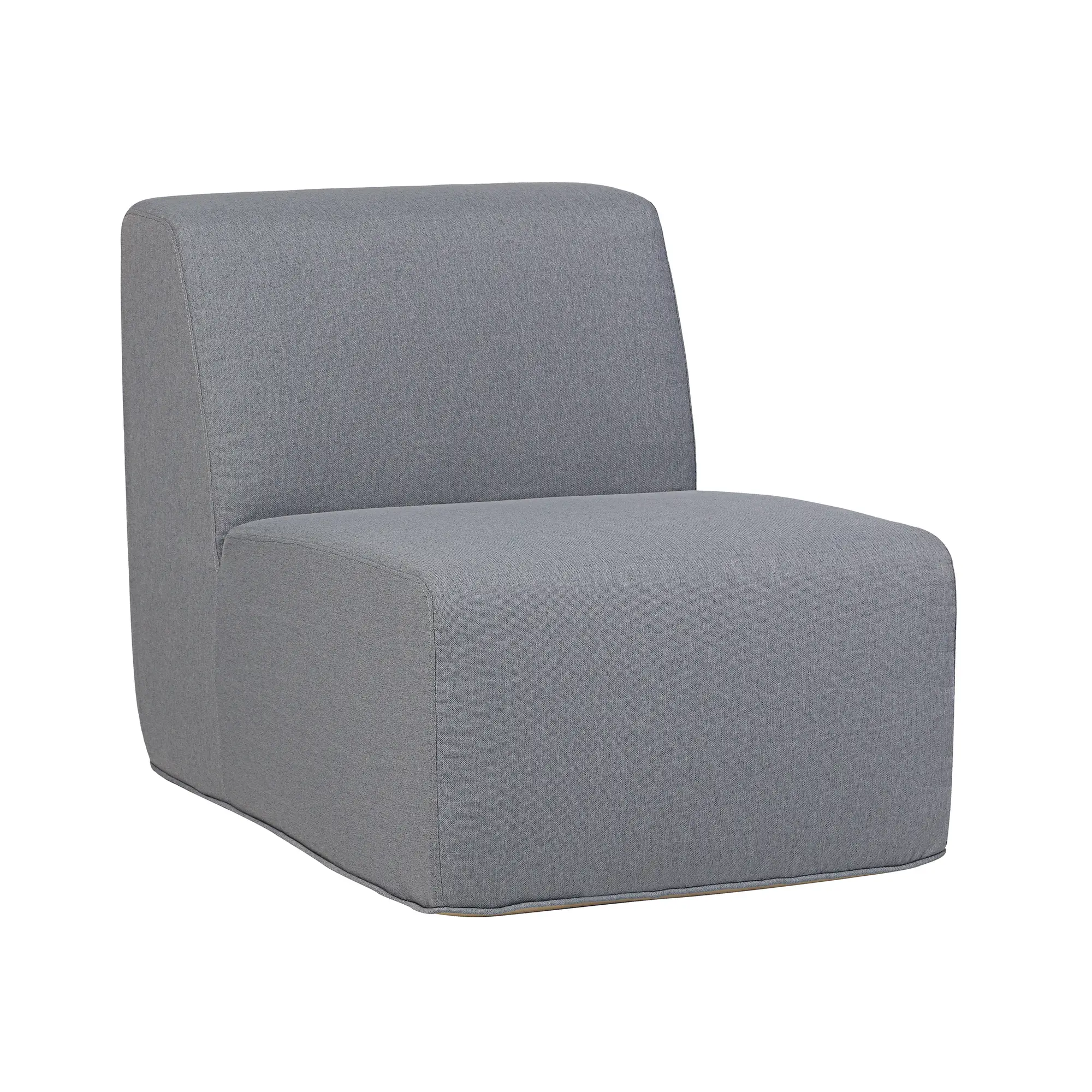 Deko Living 4 Piece Seating Gray Compressed Foam Sectional Sofa and Ottoman Set (CIF50017) - Image 7