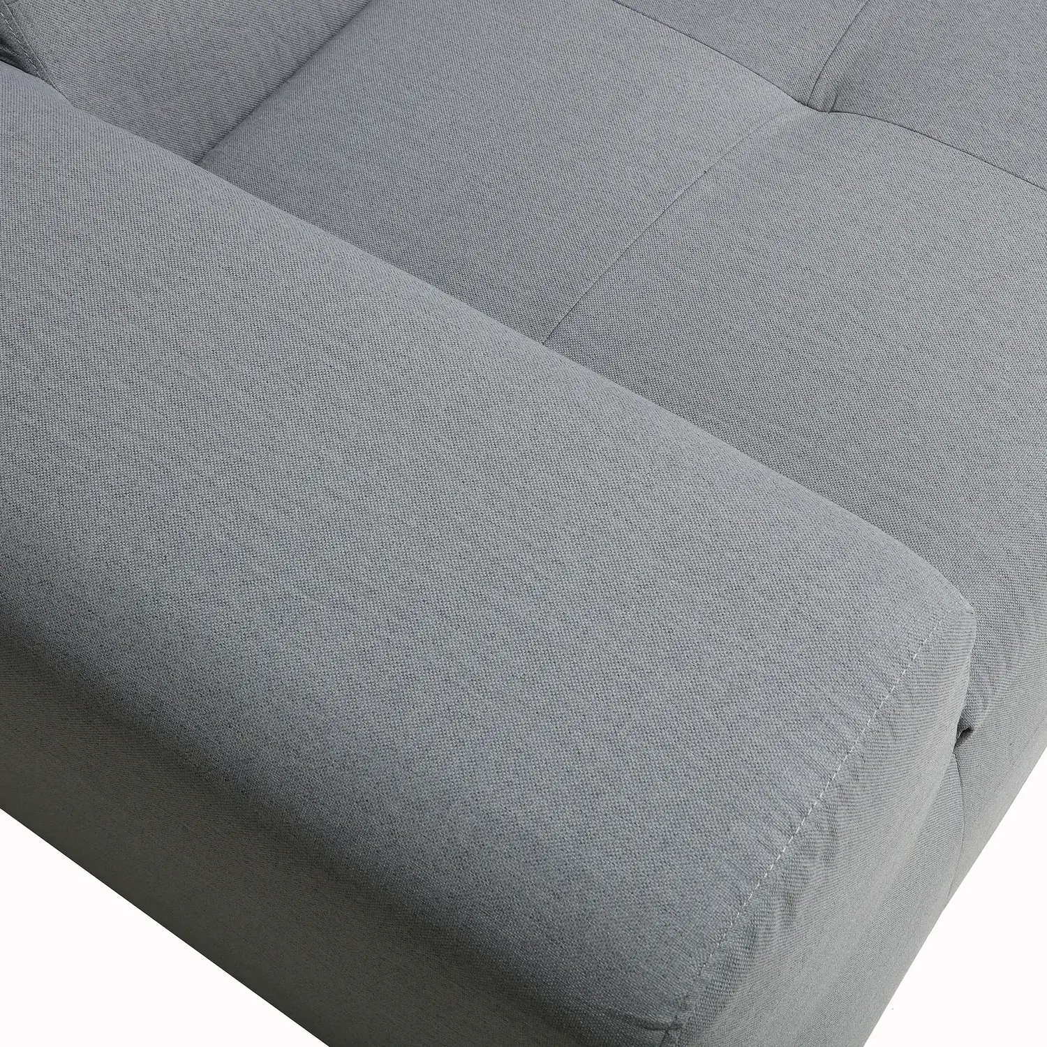 Deko Living 4 Piece Seating Gray Compressed Foam Sectional Sofa and Ottoman Set (CIF50017) - Image 9