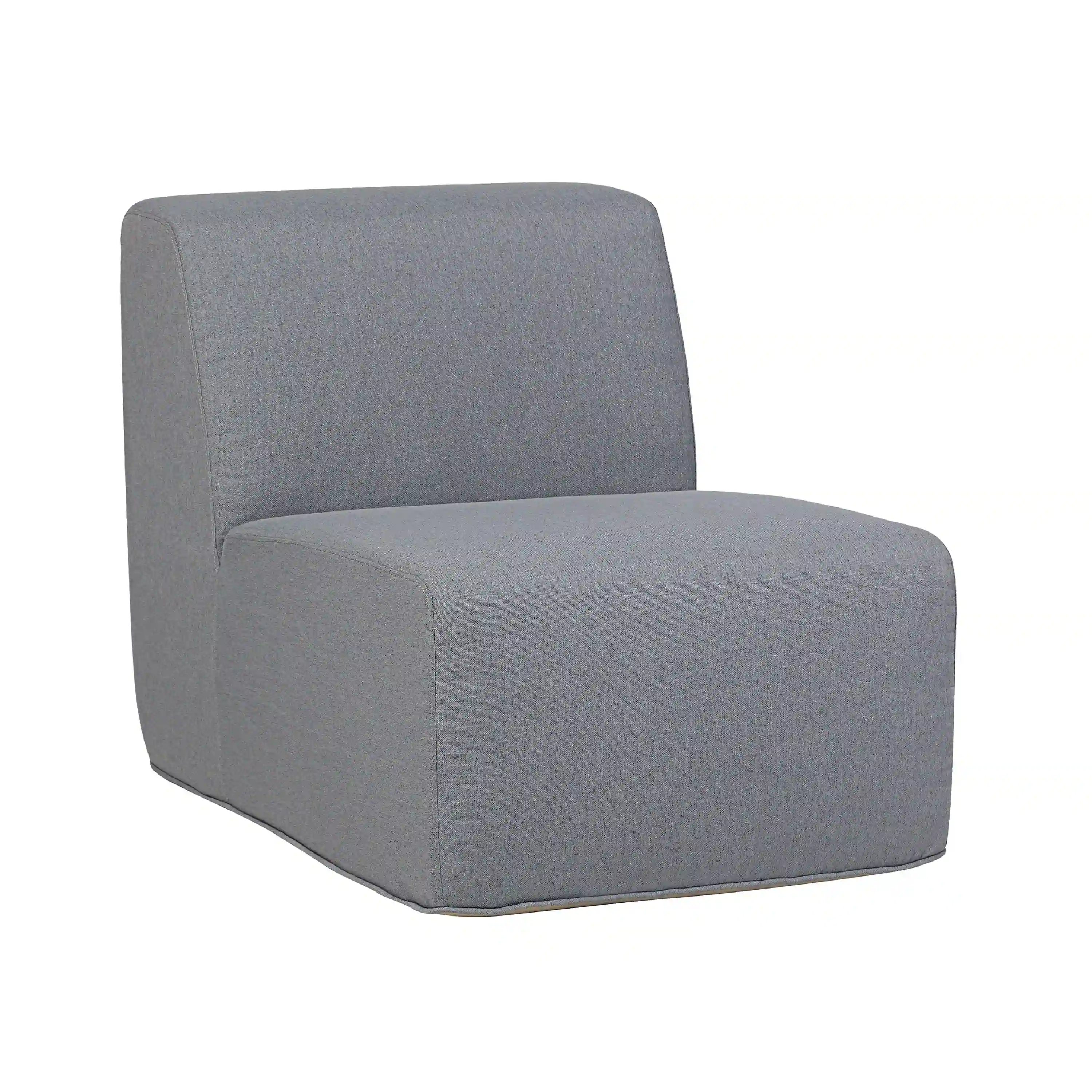 Deko Living 4 Piece Seating Gray Outdoor Compressed Foam Sectional Sofas and Ottoman Set (COP30017) - Image 8