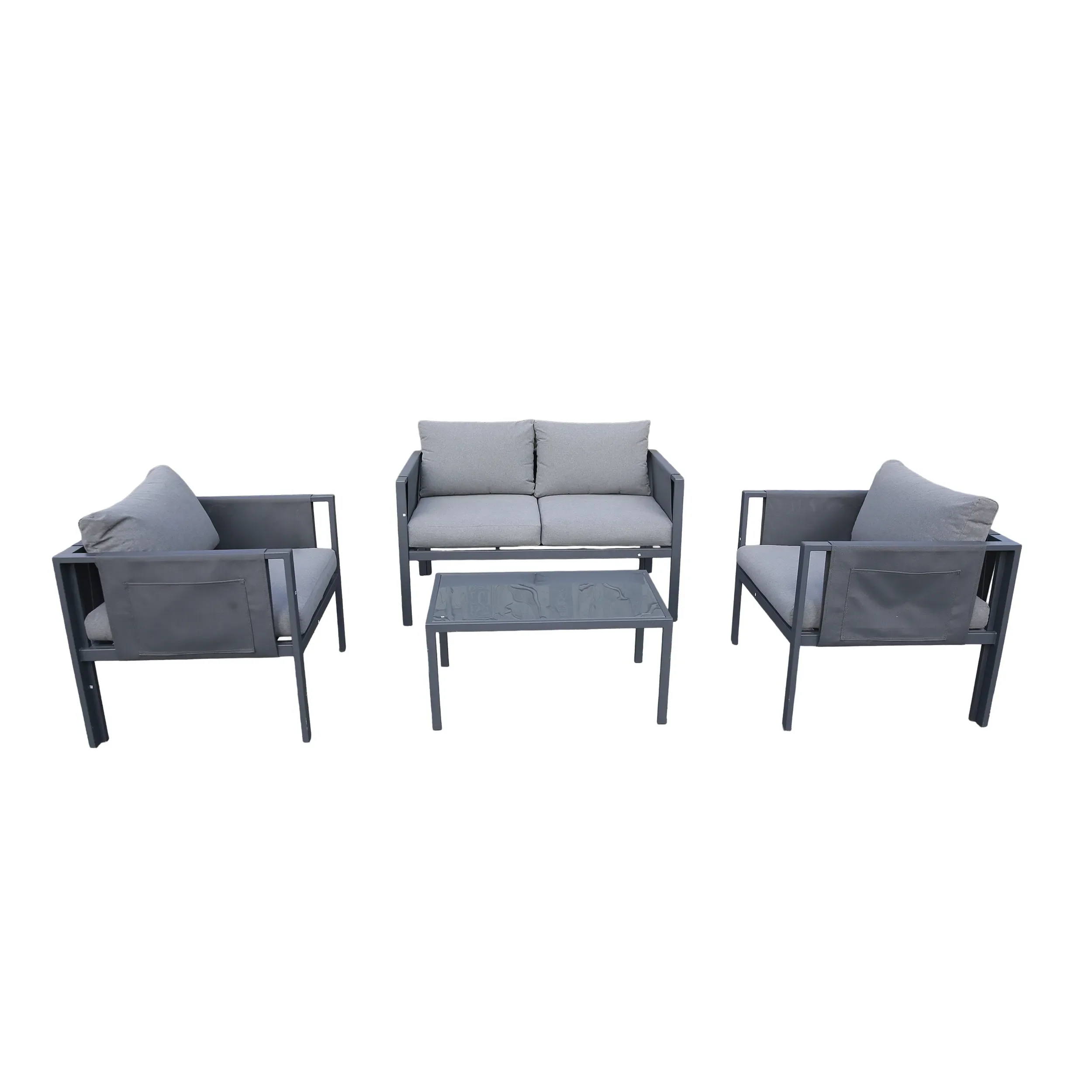 Deko Living 4 Piece Seating Outdoor Gray Sofa and Table Set (COP30014) - Image 6