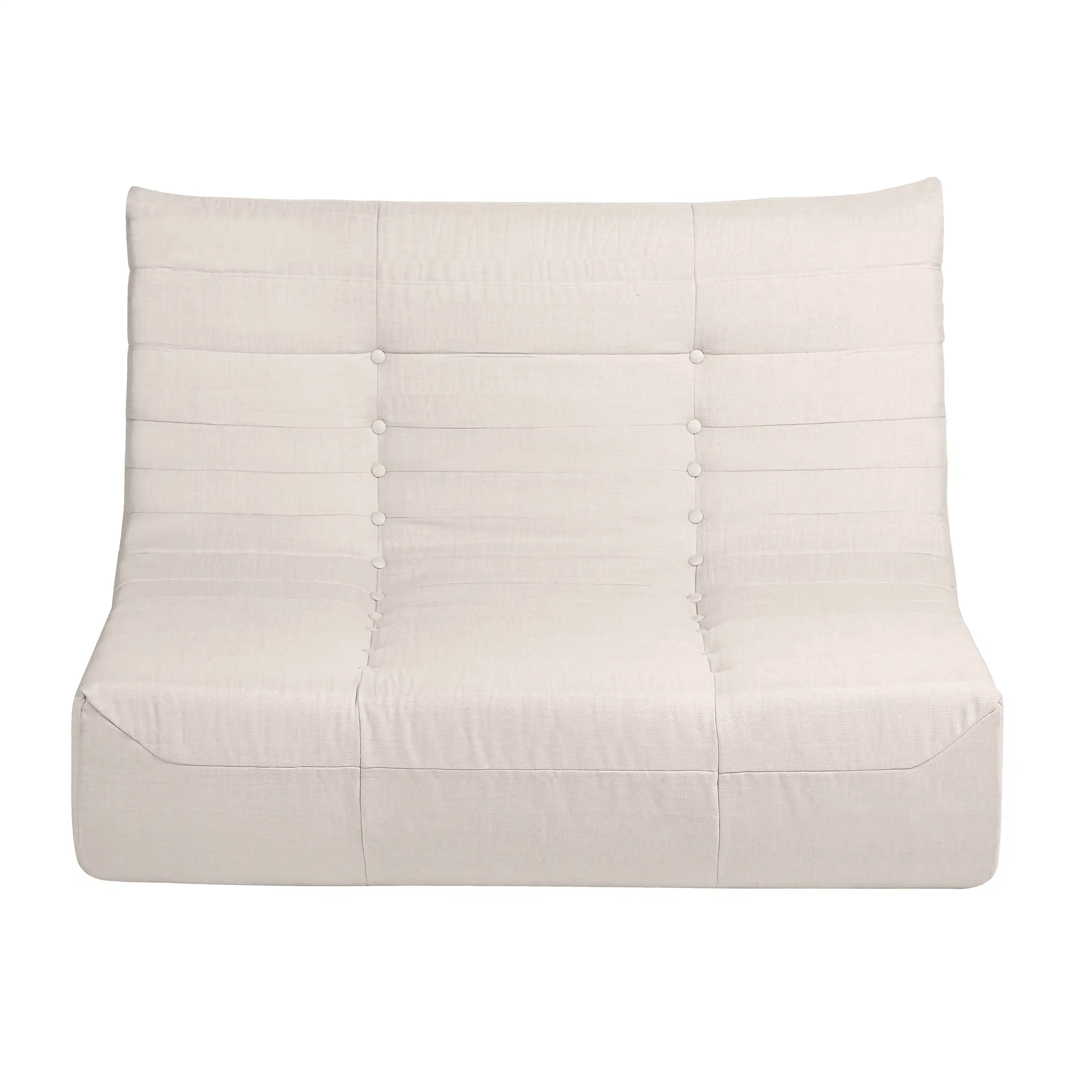 Deko Living 5 Piece Beige Outdoor Compressed Foam Loveseat Sofa Chairs and Table Set (COP30219) - Image 8