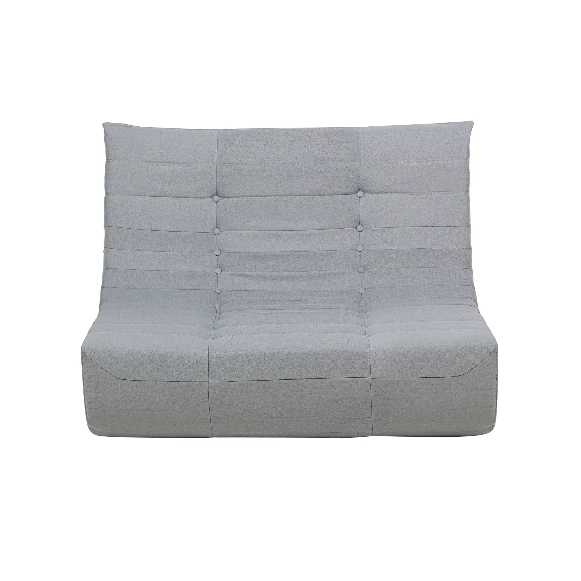 Deko Living 5 Piece Gray Compressed Foam Loveseat Sofa Chairs and Table Set (CIF50019) - Image 4