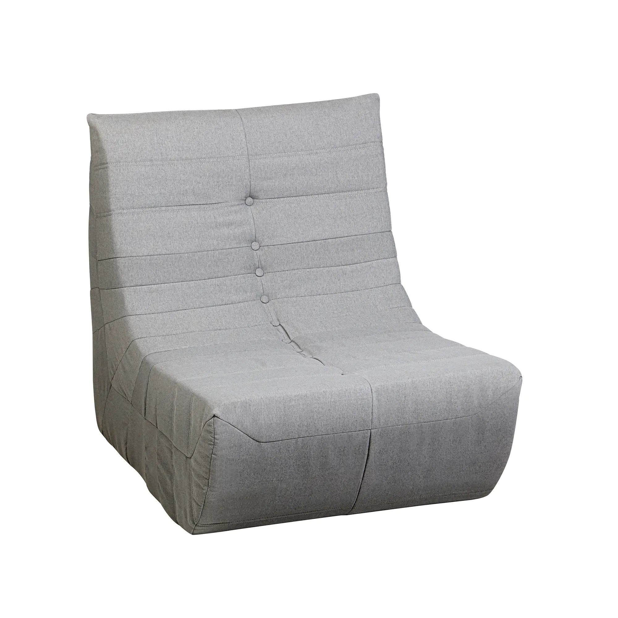 Deko Living 5 Piece Gray Compressed Foam Loveseat Sofa Chairs and Table Set (CIF50019) - Image 6