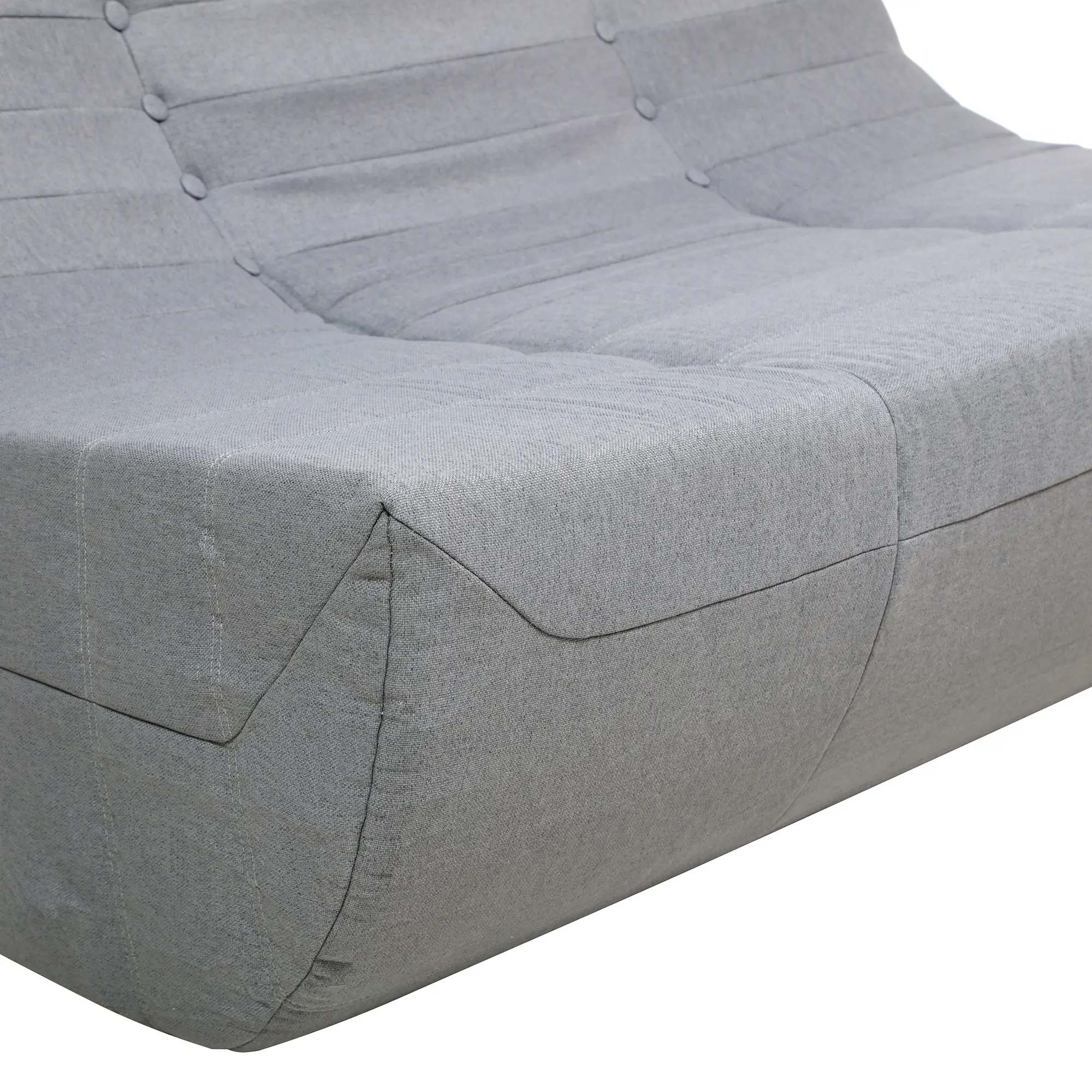 Deko Living 5 Piece Gray Compressed Foam Loveseat Sofa Chairs and Table Set (CIF50019) - Image 7