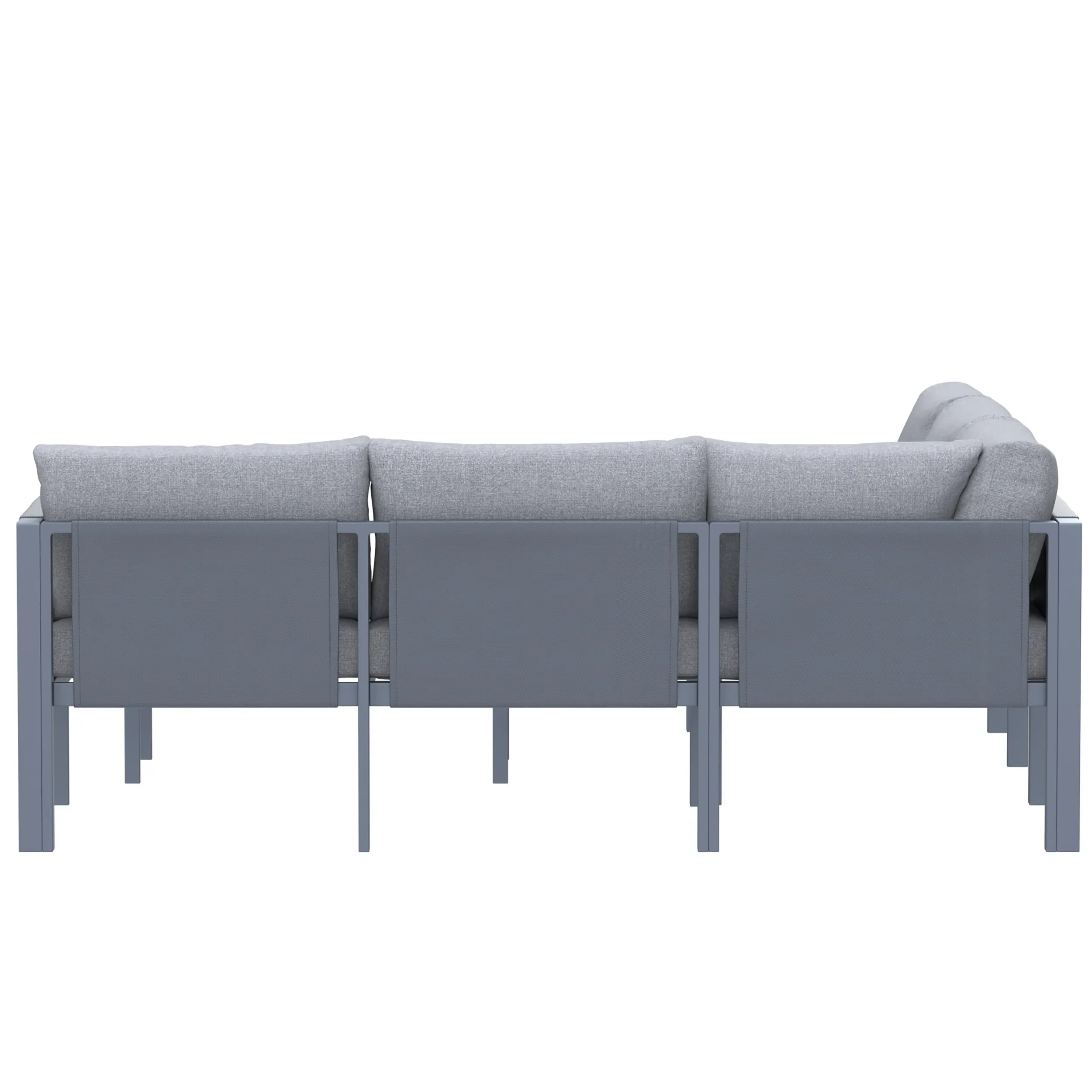 Deko Living 5 Piece Seating Outdoor Gray Sofa and Table Set (COP30016) - Image 9