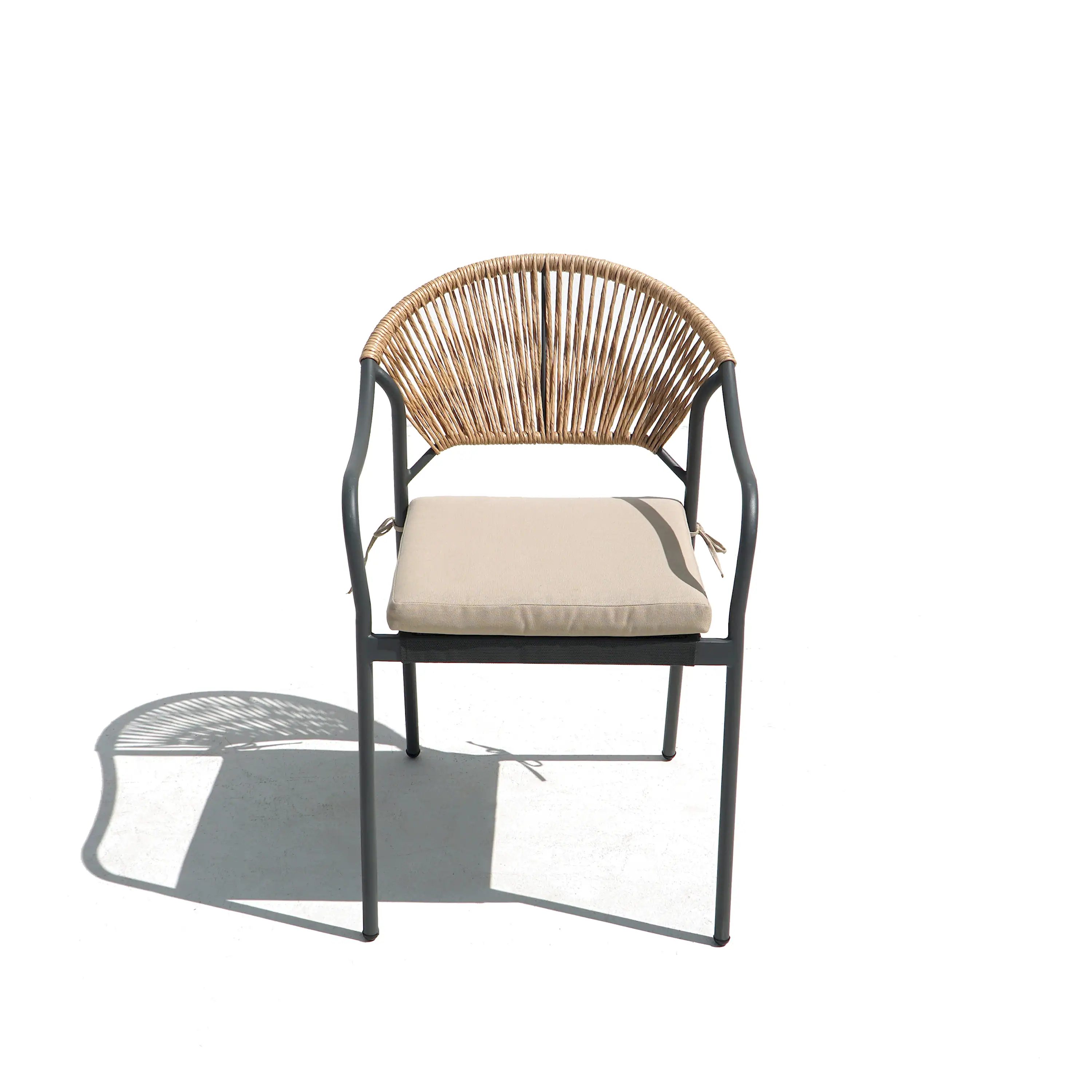 Deko Living 6 Piece Seating Yellow Outdoor Patio Dining Chairs and Table Set (COP30703) - Image 8