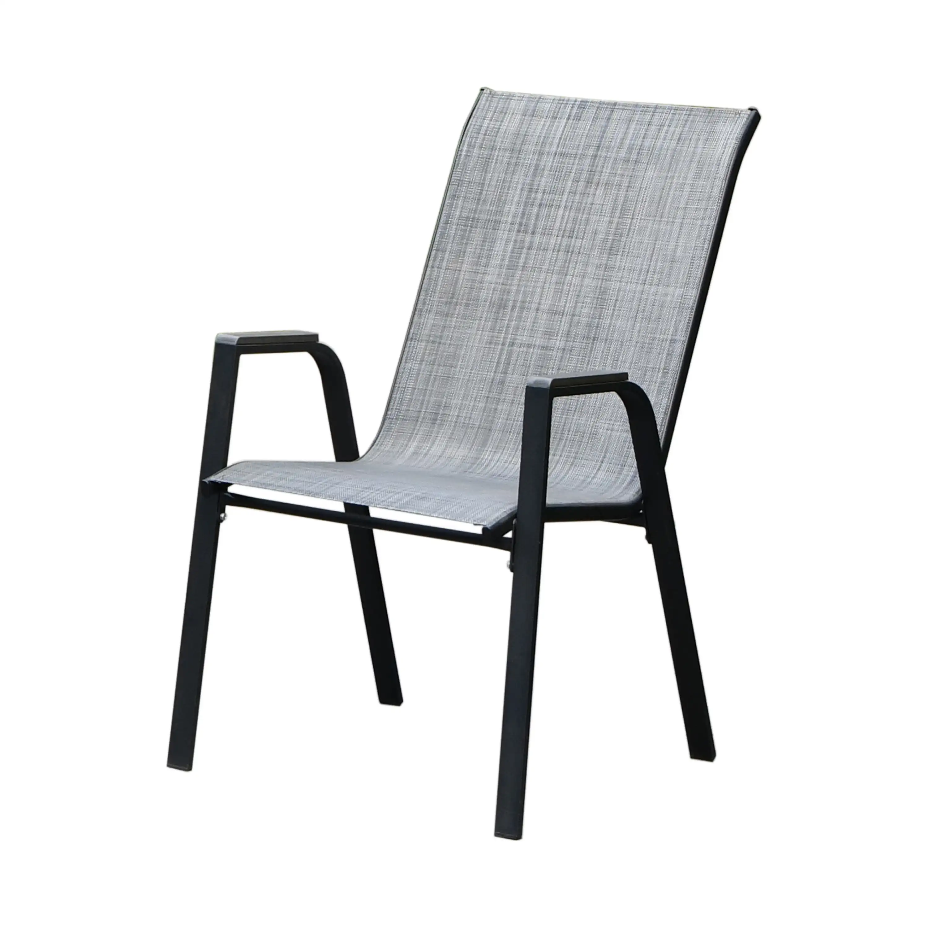 Deko Living 7 Piece Gray Outdoor Dining Chairs and Table Set (COP30702BLK) - Image 5