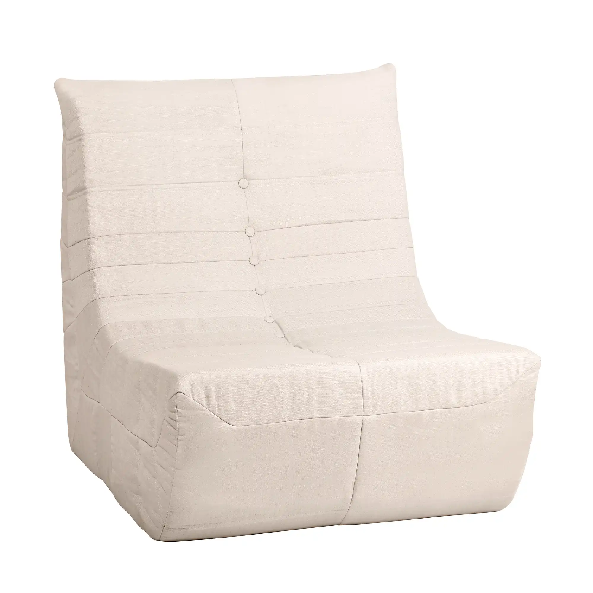 Deko Living Beige Compressed Foam Chair (CIF50219LST) - Image 2