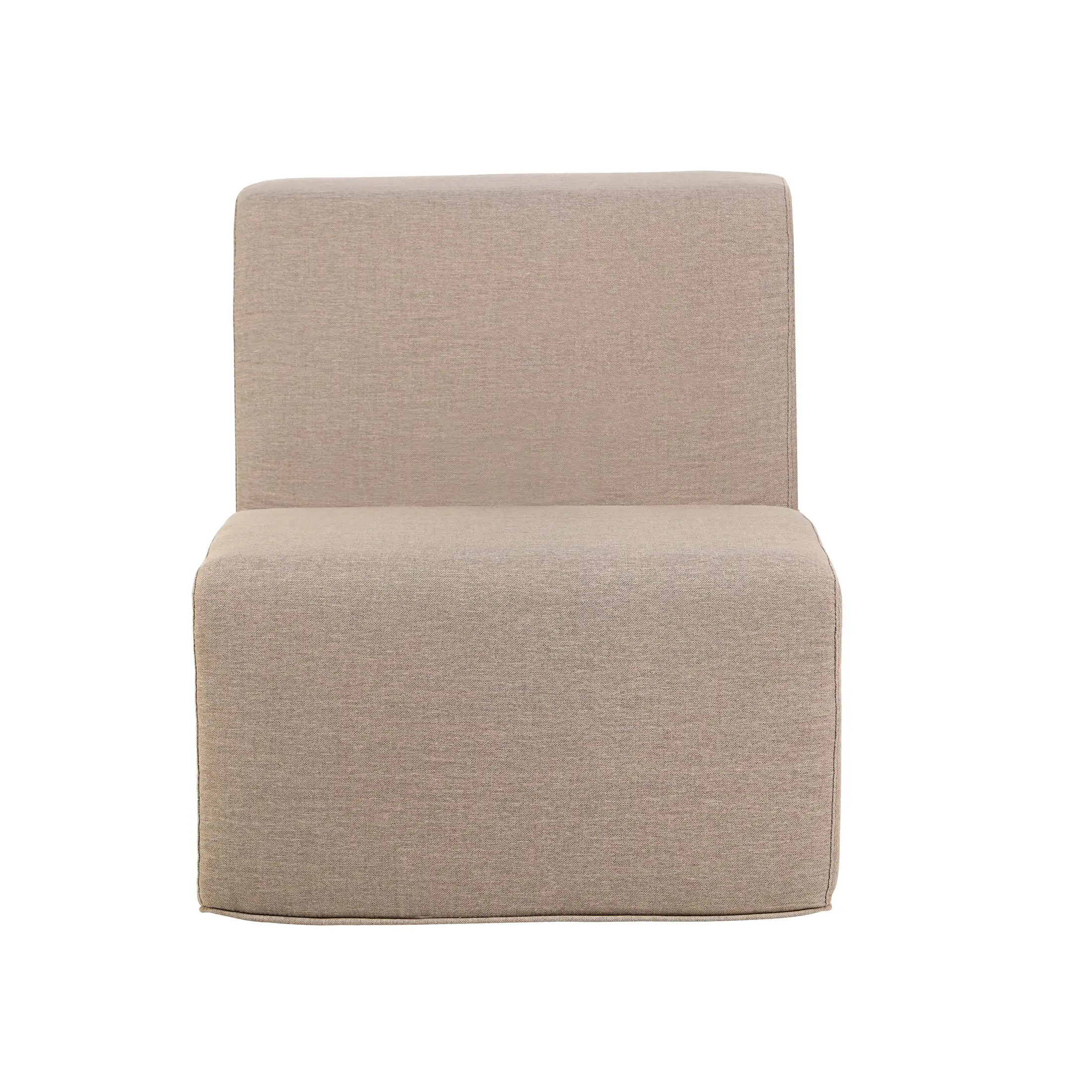 Deko Living Brown Compressed Foam Armless Sectional Sofa Chair (CIF50117ACH) - Image 2