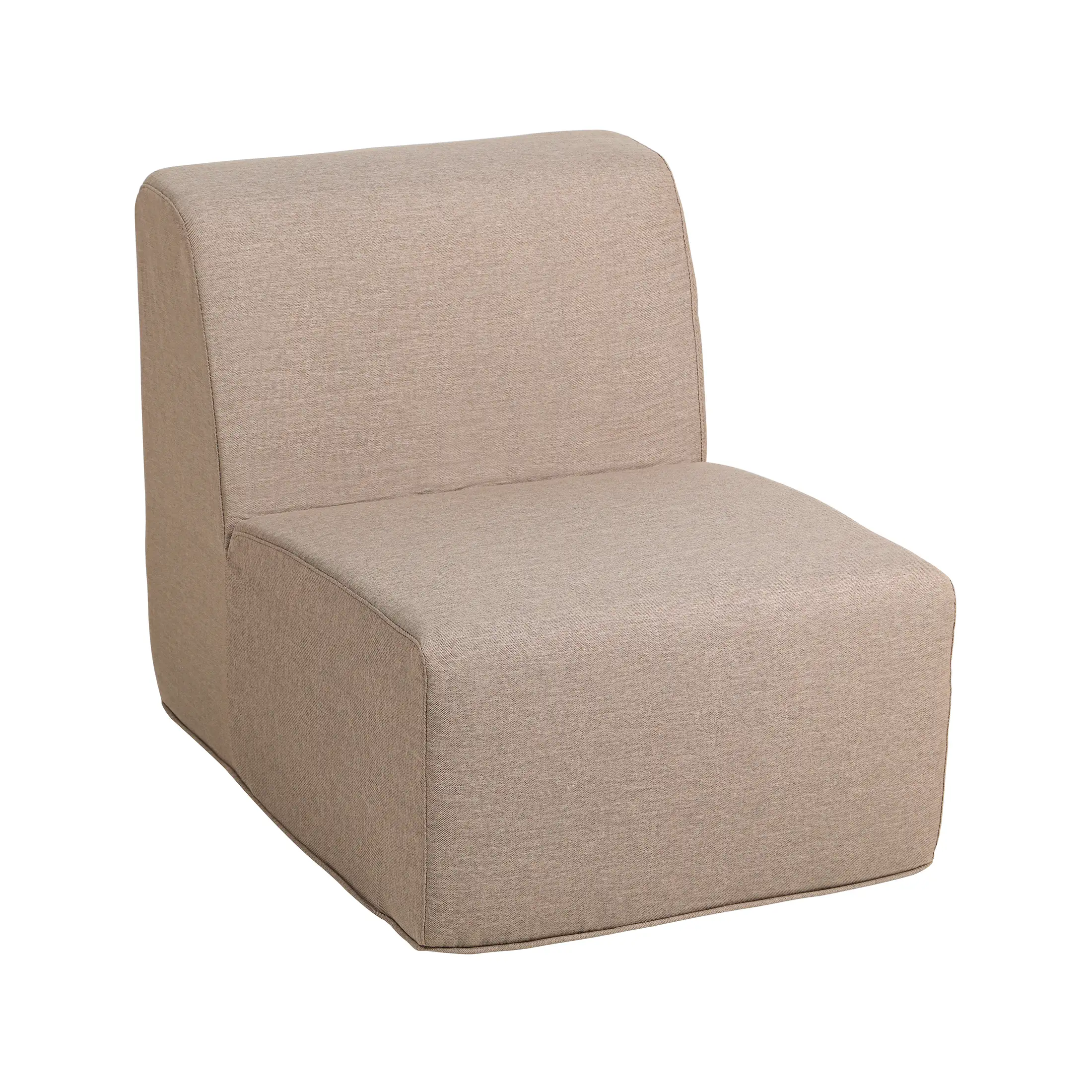 Deko Living Brown Compressed Foam Armless Sectional Sofa Chair (CIF50117ACH) - Image 3