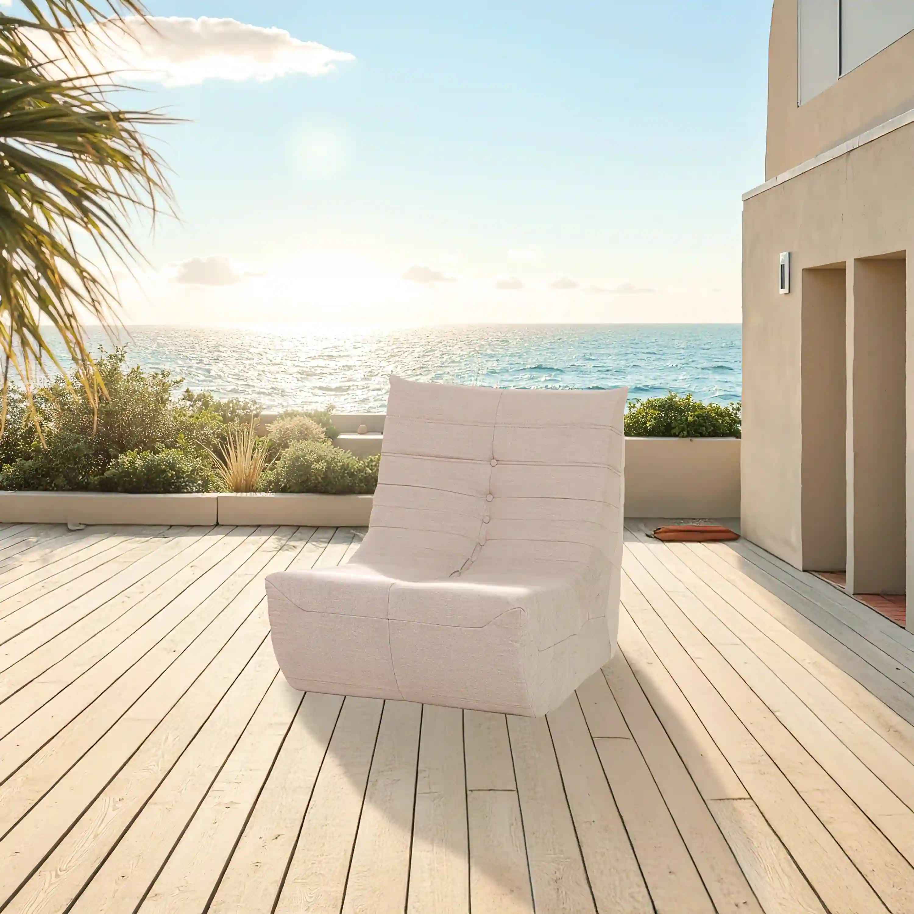 Deko Living Brown Outdoor Compressed Foam Chair (COP30119LST) - Image 2