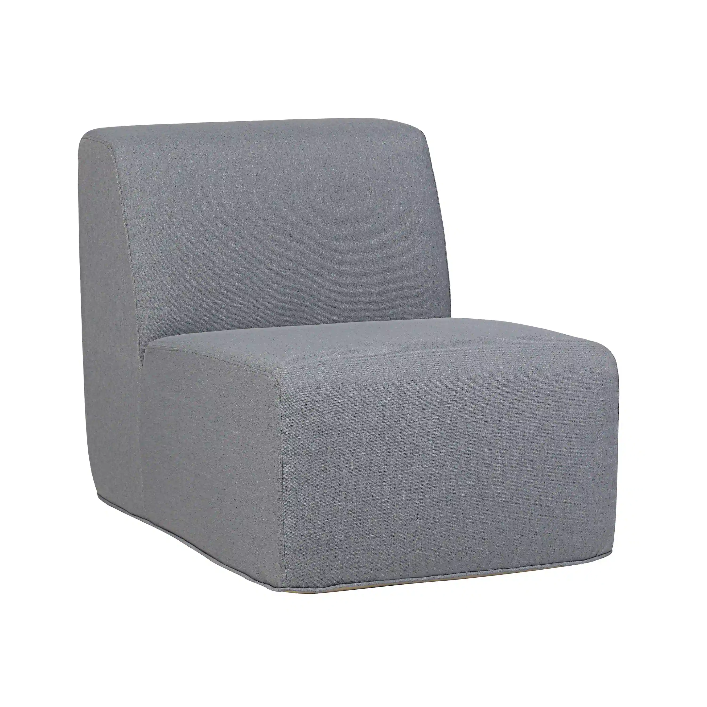 Deko Living Gray Outdoor Compressed Foam Armless Sectional Sofa Chair (COP30017ACH) - Image 2