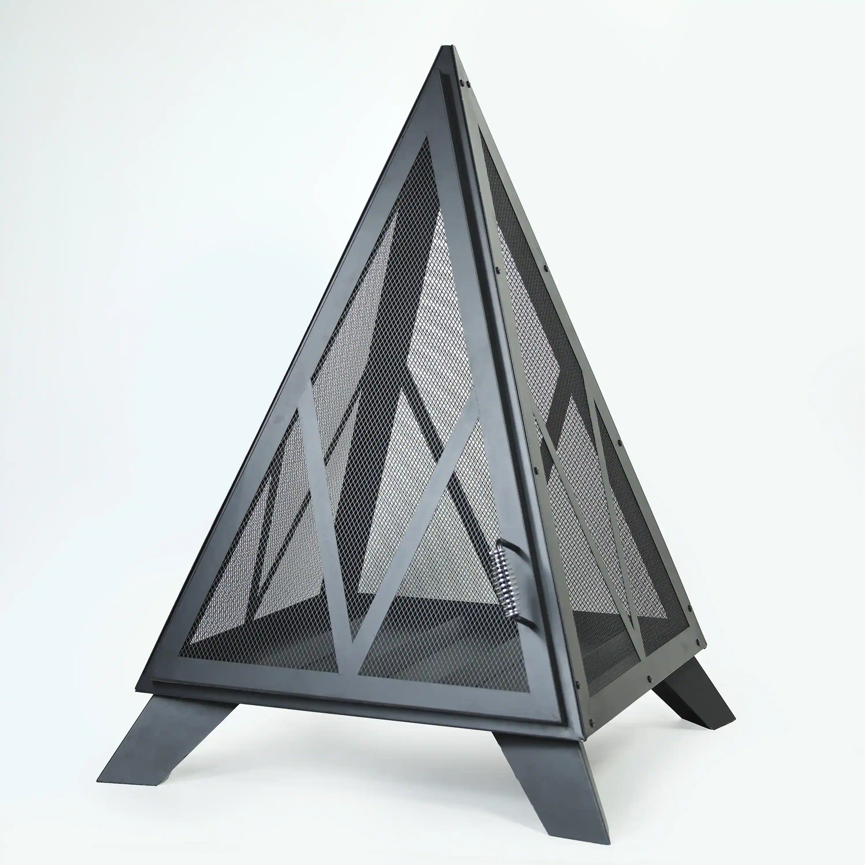 Deko Living Outdoor Steel Pyramid Wood Burning Fire Pit (COB10516) - Image 2