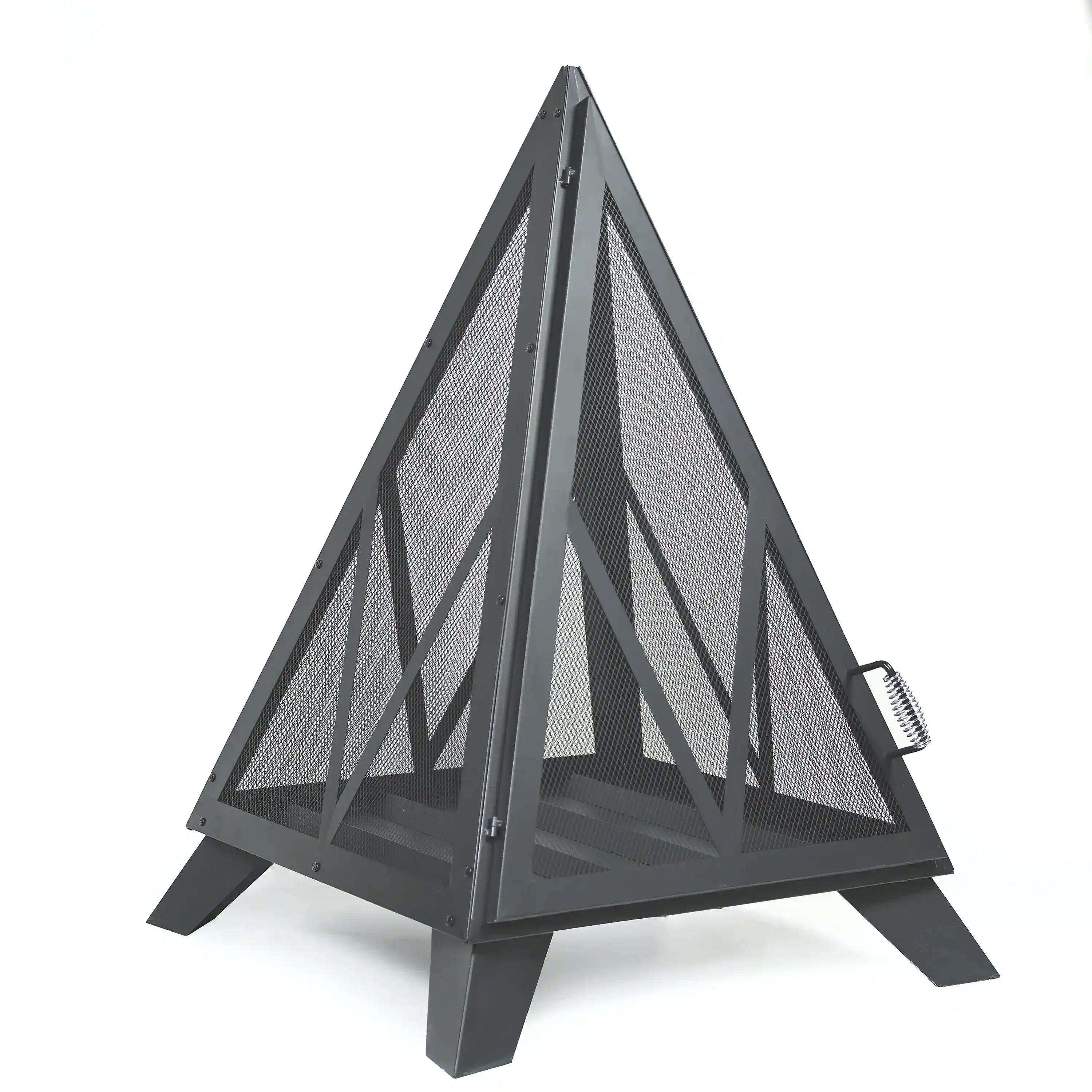 Deko Living Outdoor Steel Pyramid Wood Burning Fire Pit (COB10516) - Image 4