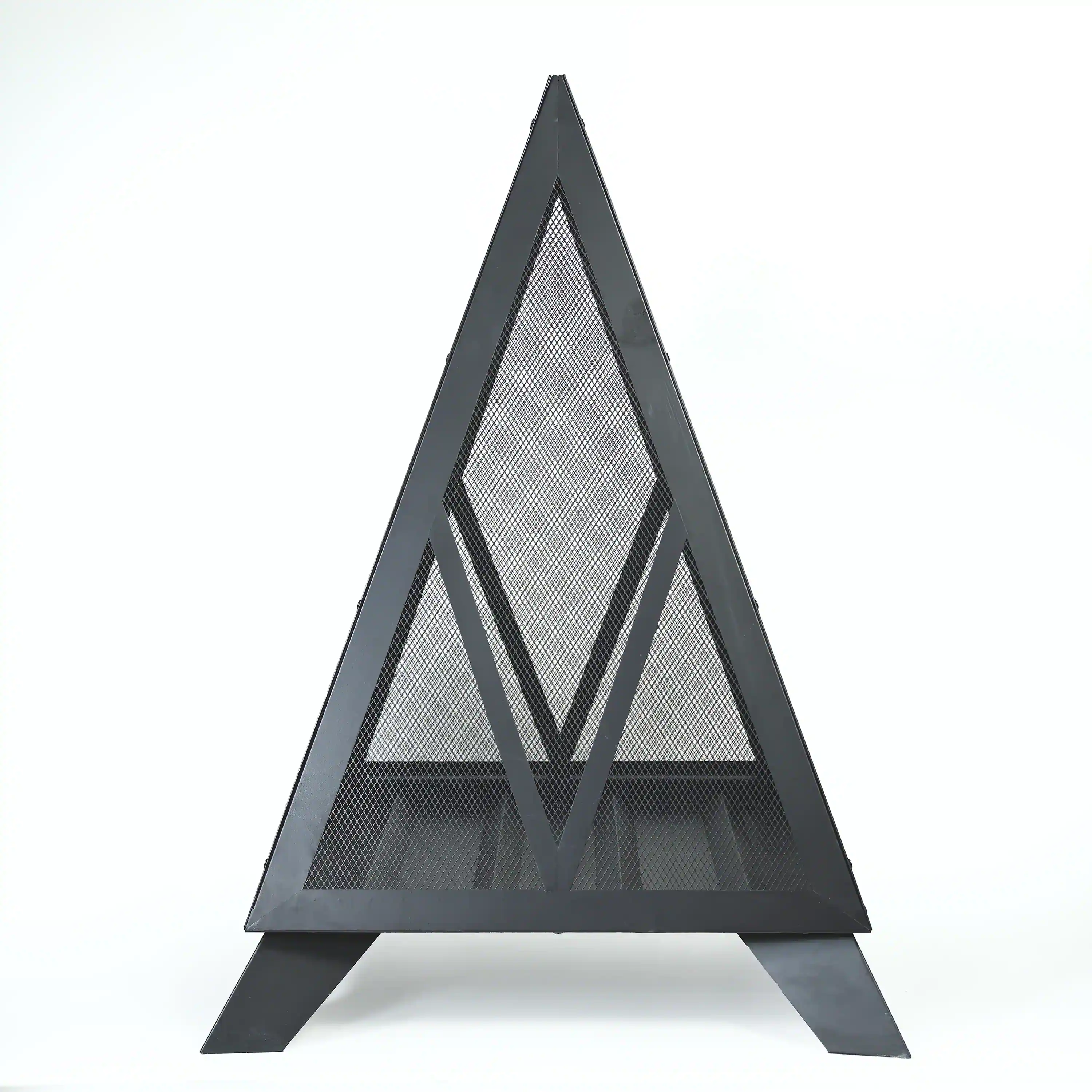 Deko Living Outdoor Steel Pyramid Wood Burning Fire Pit (COB10516) - Image 5