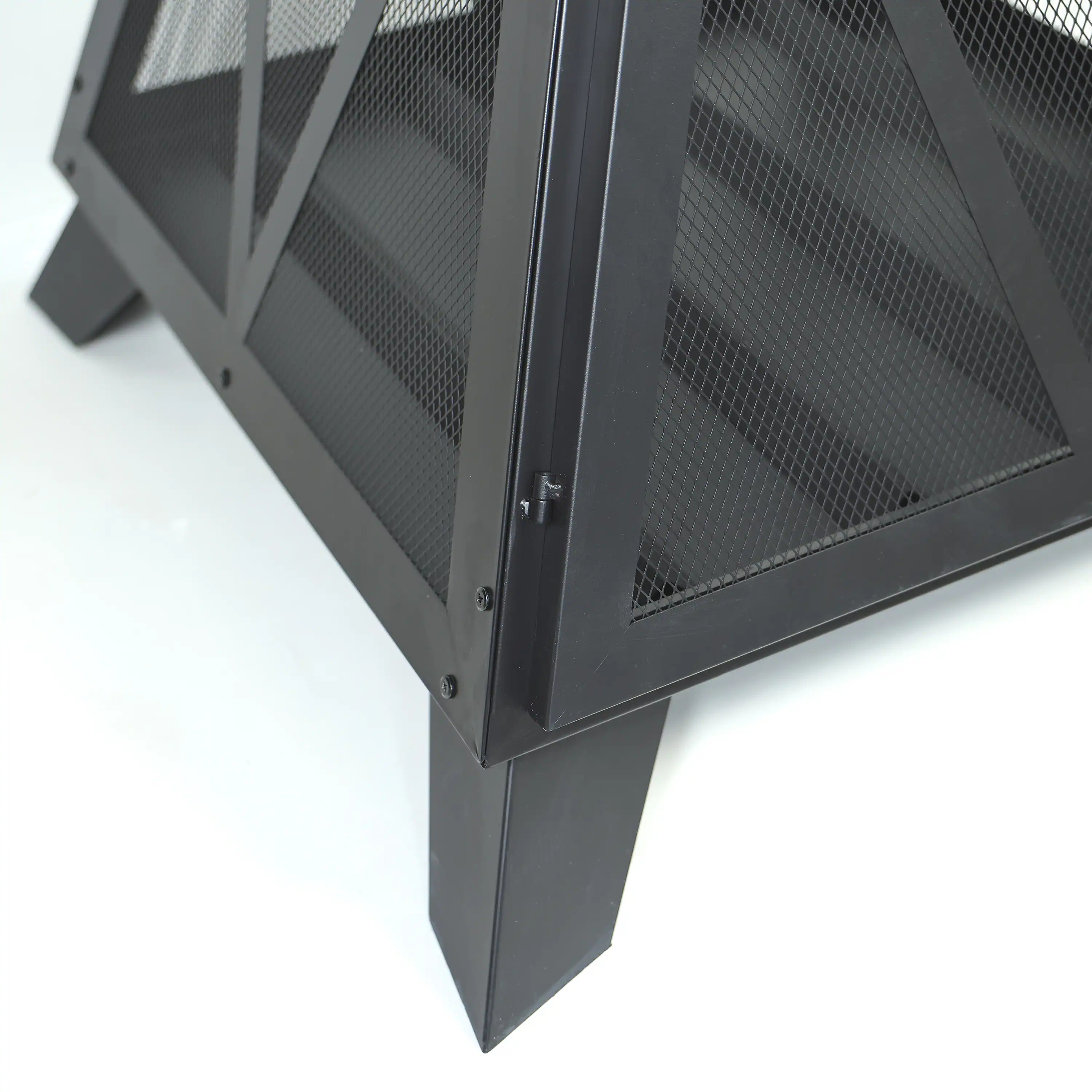 Deko Living Outdoor Steel Pyramid Wood Burning Fire Pit (COB10516) - Image 7