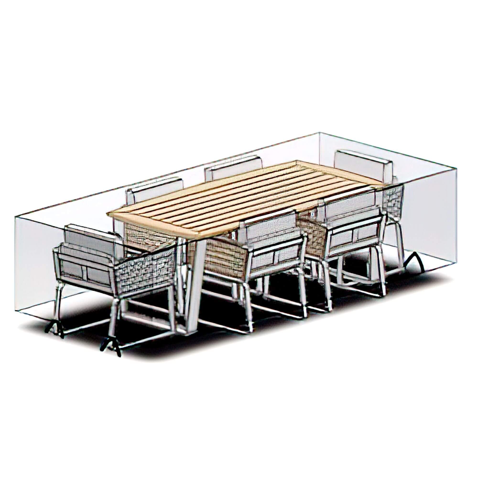 Deko Living Palazzolo Outdoor Dining Chairs and Table Set (COP30701) - Image 5