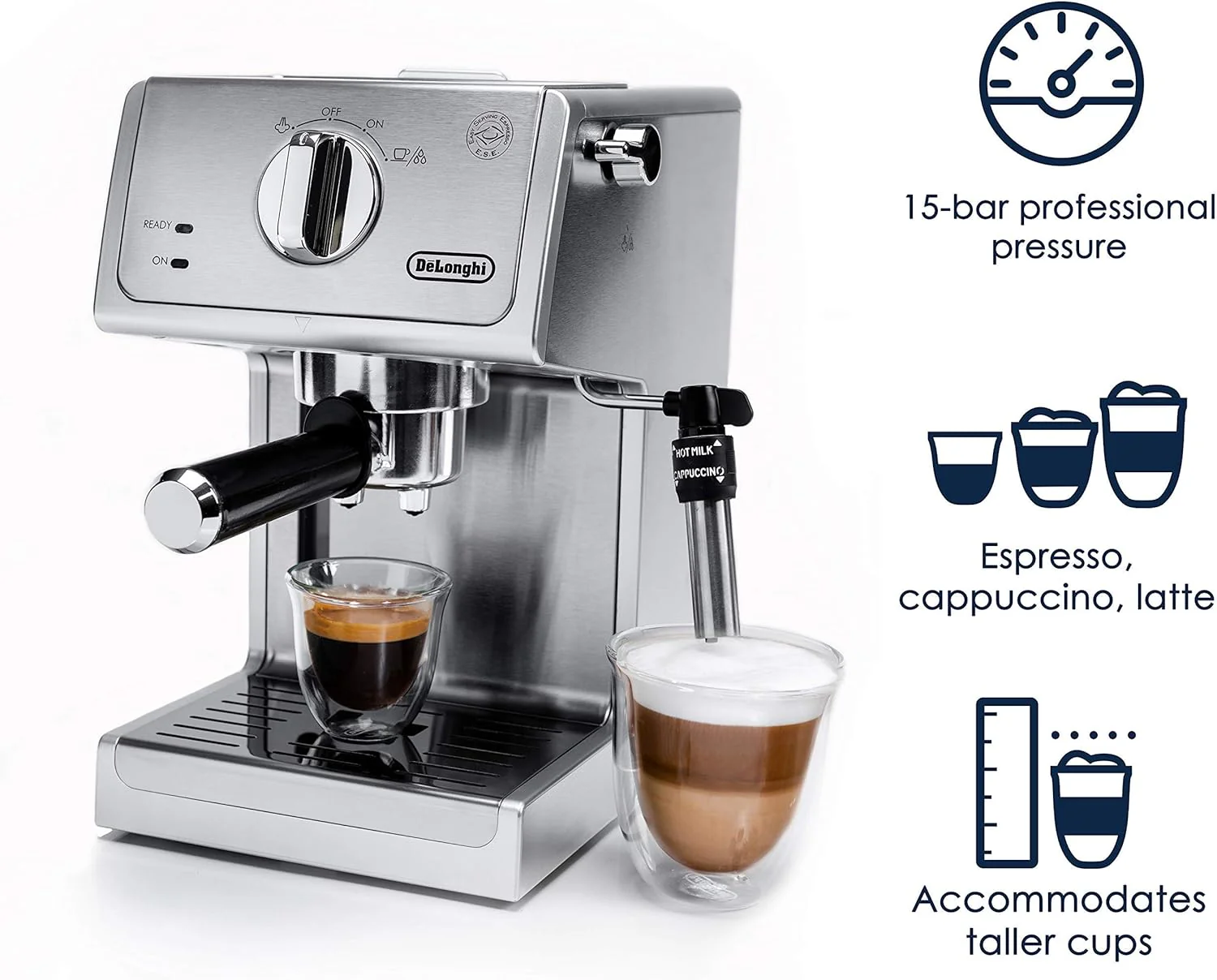 De'Longhi 15-Bar Pump Espresso and Cappucino Machine (ECP3630) - Image 8