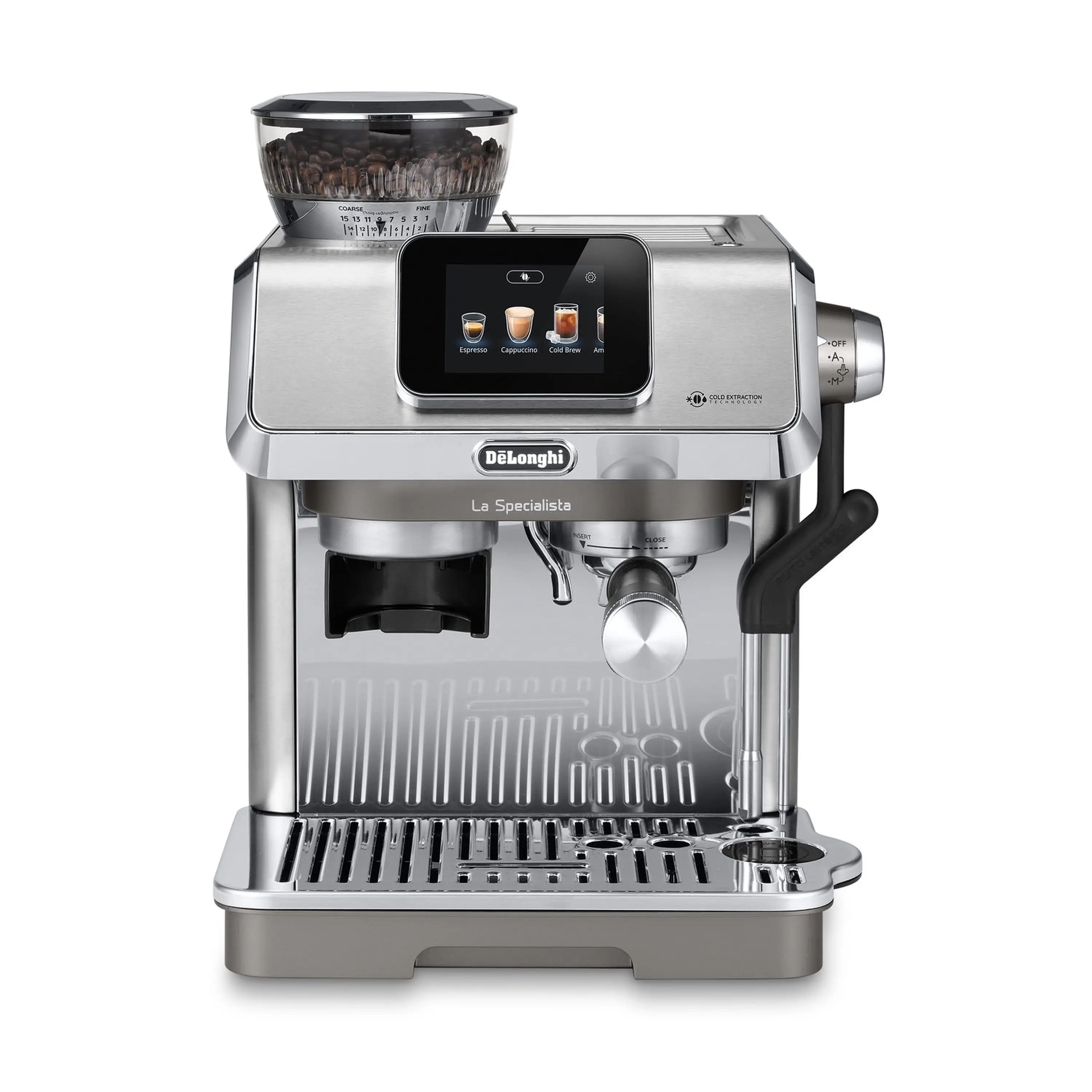 De'Longhi Dedica La Specialista Touch Espresso Machine with Cold Brew. Latte Art in Green (EC9455M) - Image 12