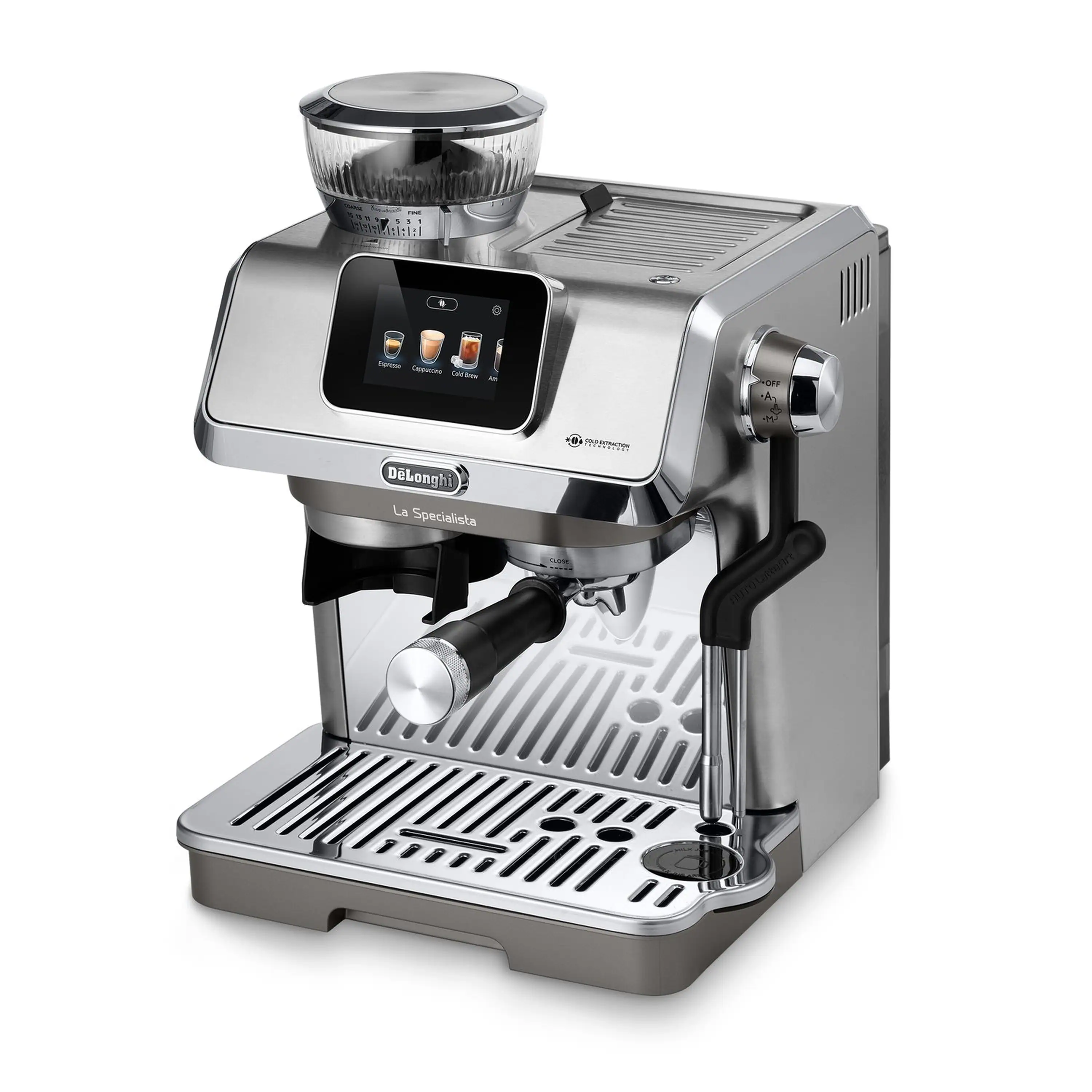 De'Longhi Dedica La Specialista Touch Espresso Machine with Cold Brew. Latte Art in Green (EC9455M) - Image 16