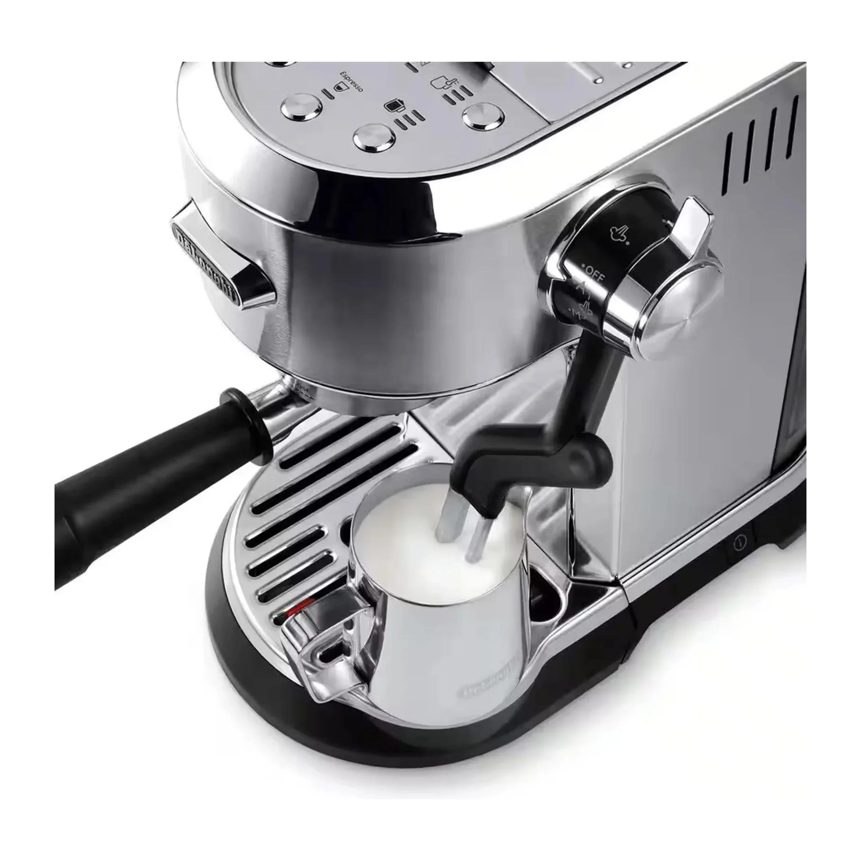 De'Longhi Dedica Maestro Plus Espresso Machine with Automatic Steam Wand in Stainless Steel (EC950M) - Image 4