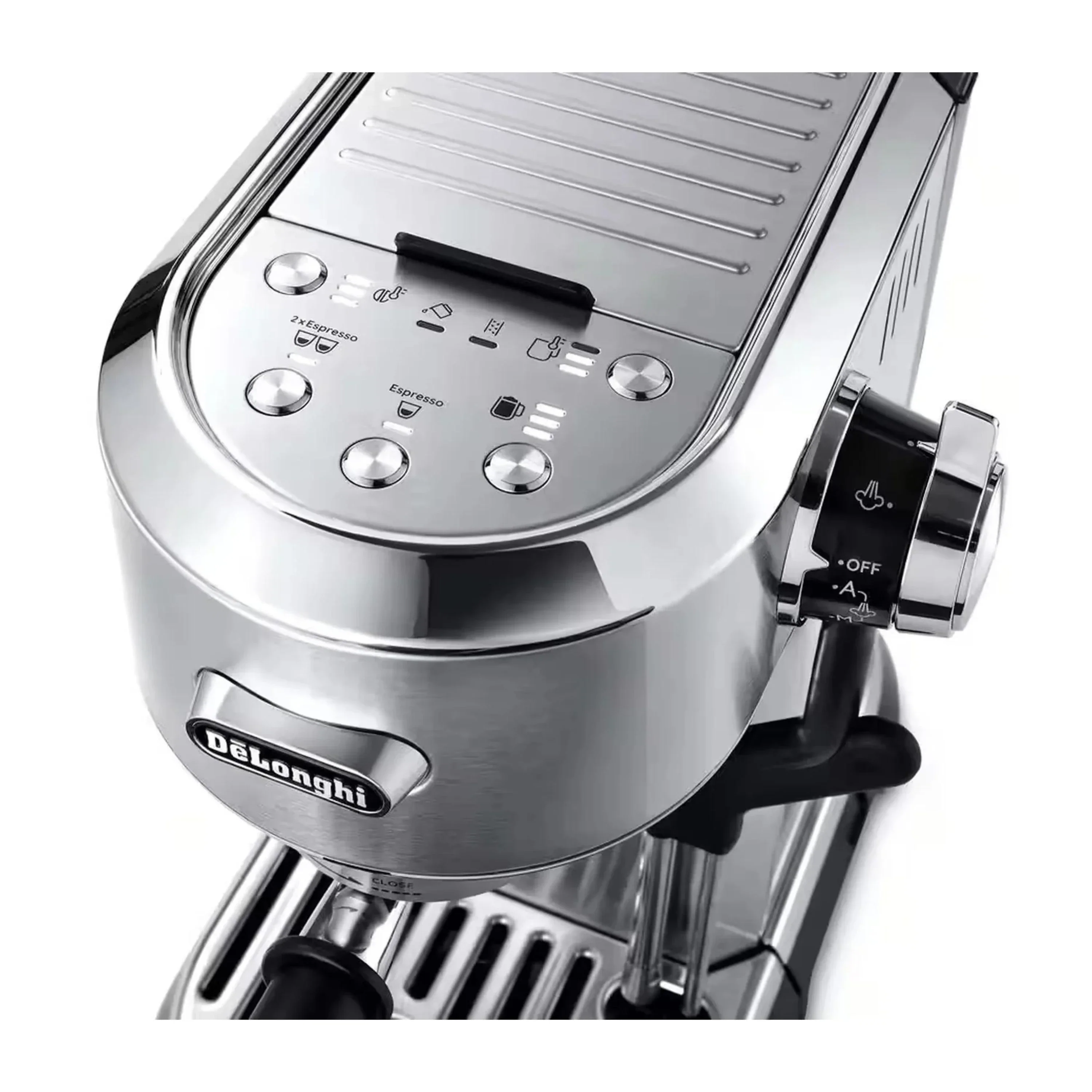 De'Longhi Dedica Maestro Plus Espresso Machine with Automatic Steam Wand in Stainless Steel (EC950M) - Image 5