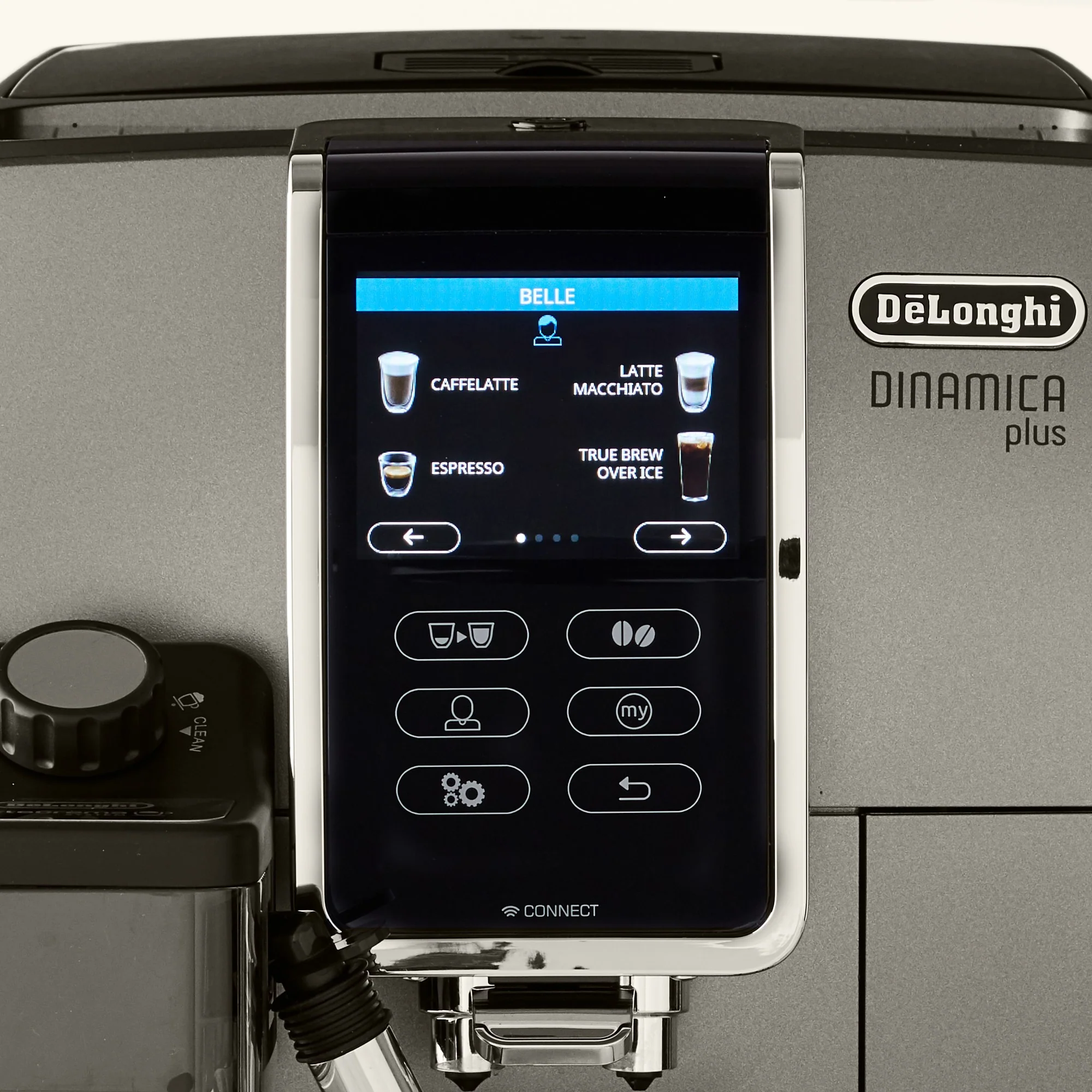 De'Longhi Dinamica Plus, Smart Coffee and Espresso Super Automatic Machine with Coffee Link Connectivity App and Automatic Milk Frother in Titanium (ECAM37095TI) - Image 12