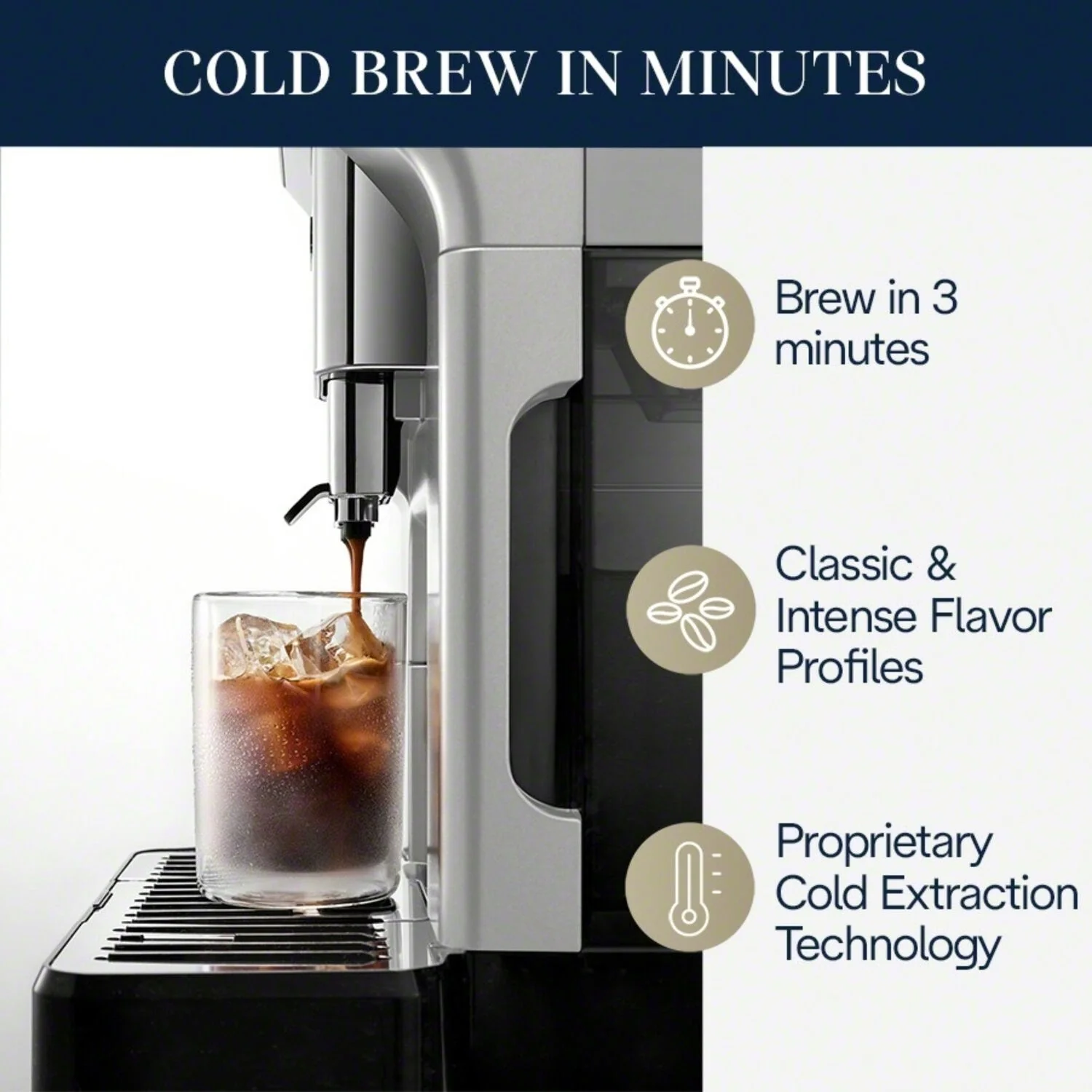 De'Longhi Eletta Explore Fully Automatic Espresso Machine with Cold Brew (ECAM45086S) - Image 11