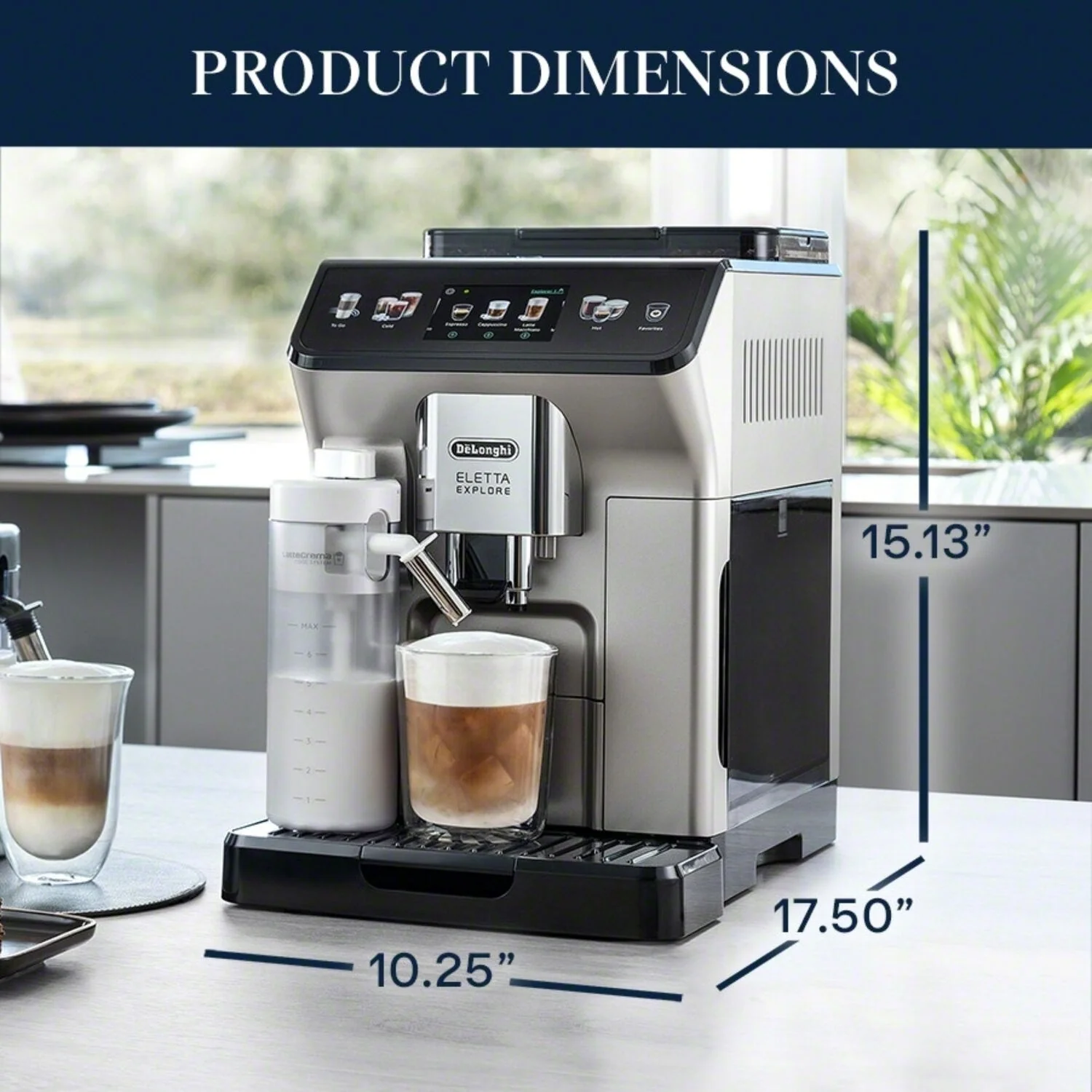 De'Longhi Eletta Explore Fully Automatic Espresso Machine with Cold Brew (ECAM45086S) - Image 13