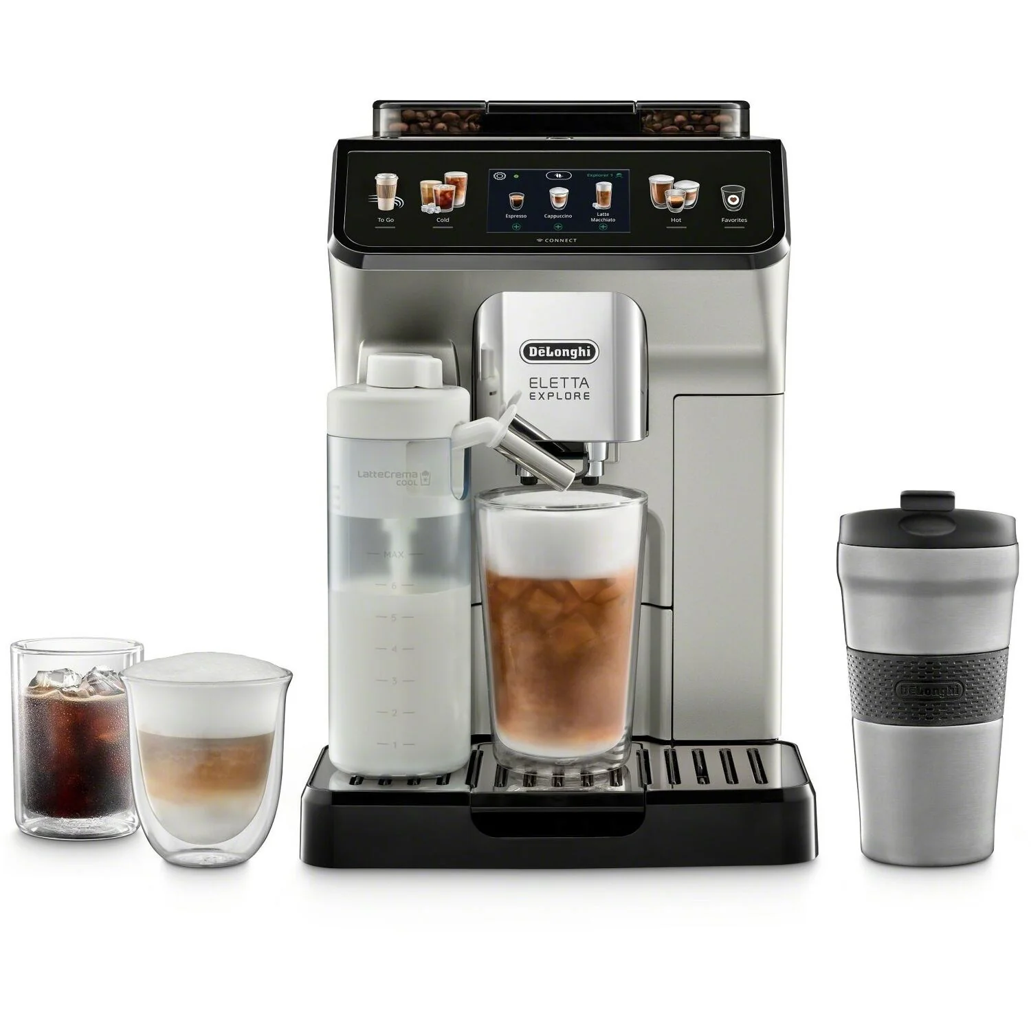 De'Longhi Eletta Explore Fully Automatic Espresso Machine with Cold Brew (ECAM45086S) - Image 15