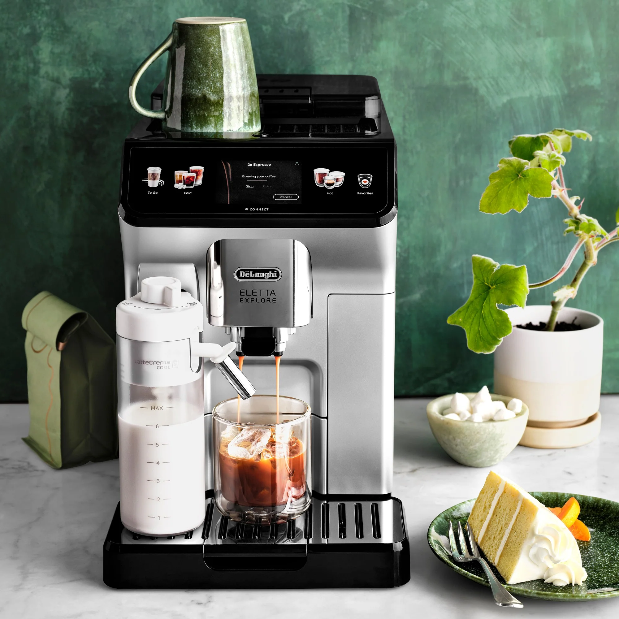 De'Longhi Eletta Explore Fully Automatic Espresso Machine with Cold Brew (ECAM45086S) - Image 3