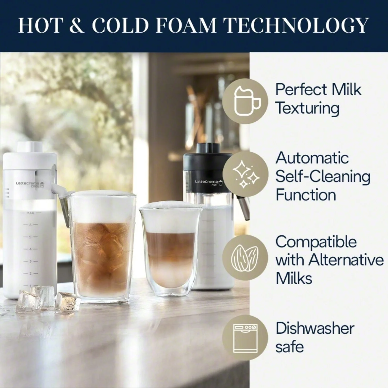 De'Longhi Eletta Explore Fully Automatic Espresso Machine with Cold Brew (ECAM45086S) - Image 8