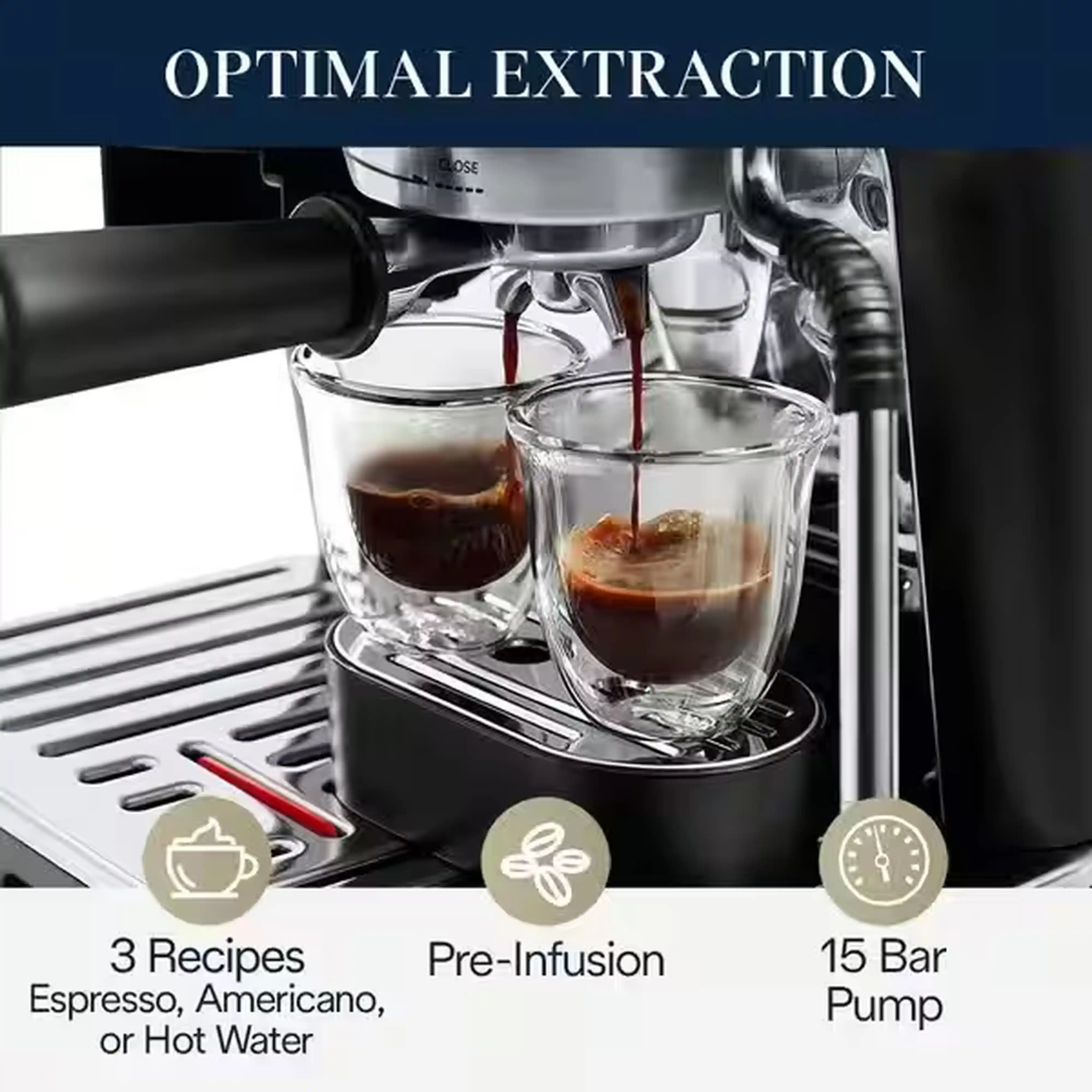De'Longhi La Specialista Arte 19 Bar Pump Espresso Machine in Silver and Black (EC9155MB) - Image 10