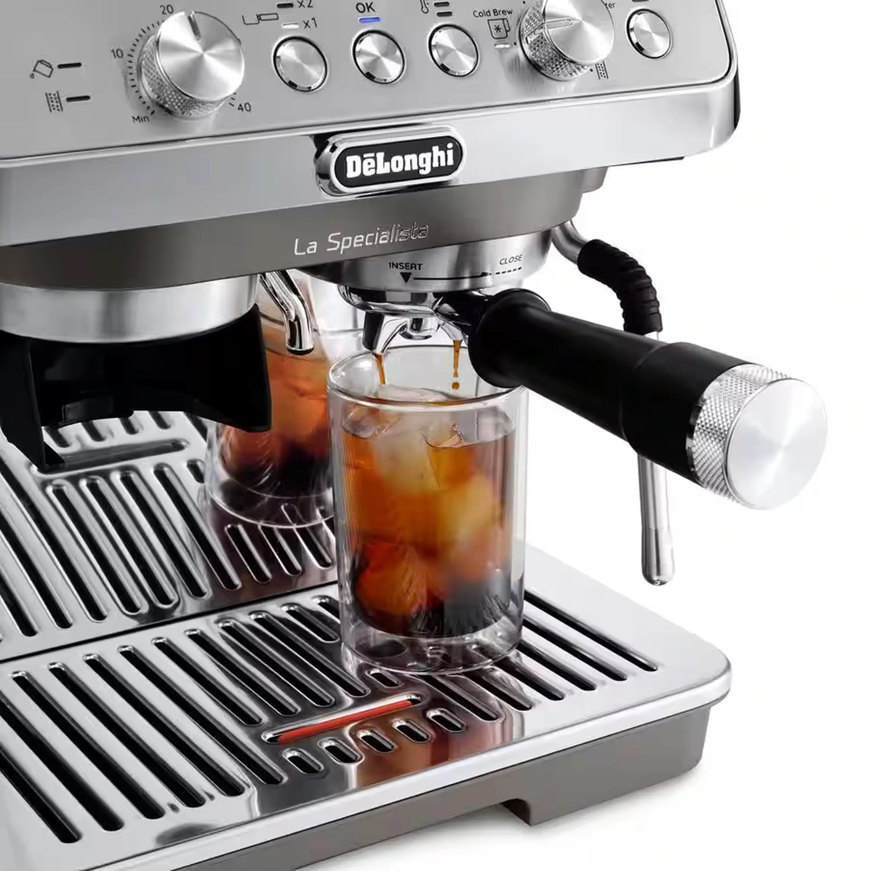 De'Longhi La Specialista Arte Evo Espresso Machine with Cold Brew in Silver (EC9255M) - Image 10