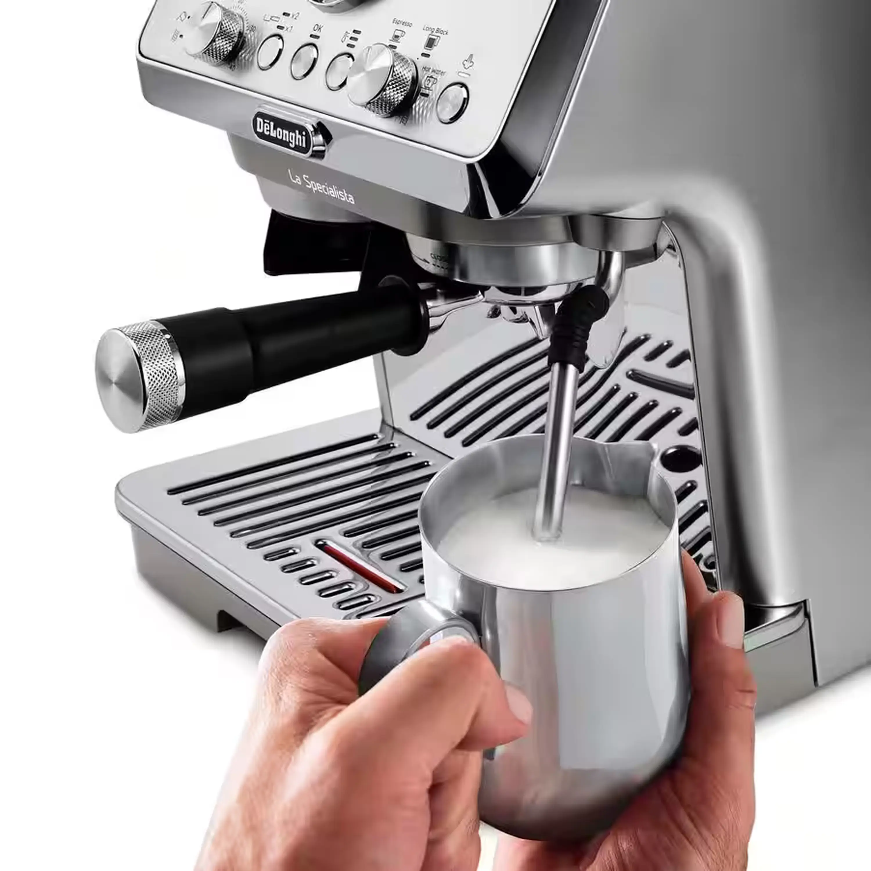 De'Longhi La Specialista Arte Evo Espresso Machine with Cold Brew in Silver (EC9255M) - Image 11