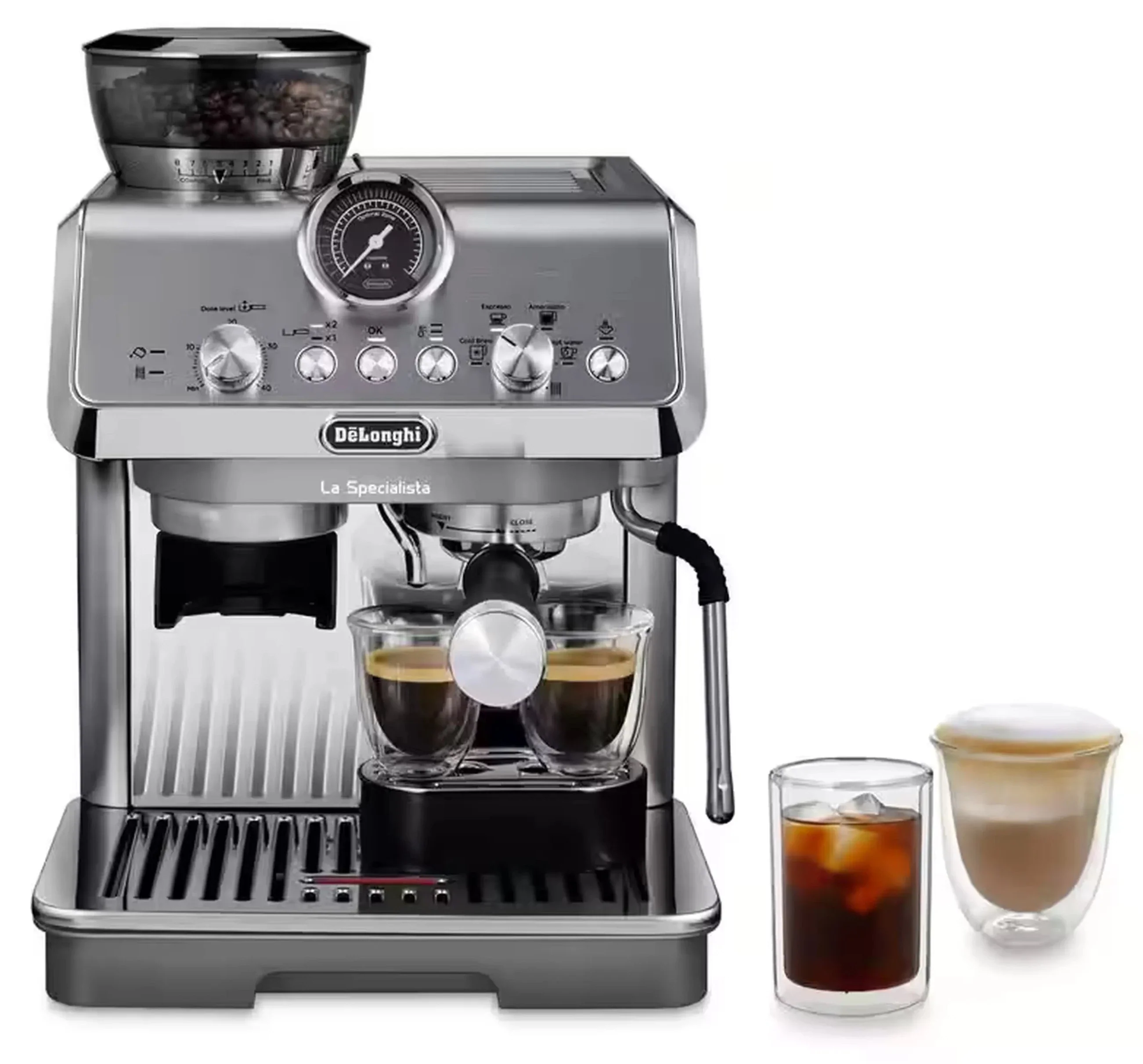 De'Longhi La Specialista Arte Evo Espresso Machine with Cold Brew in Silver (EC9255M) - Image 4