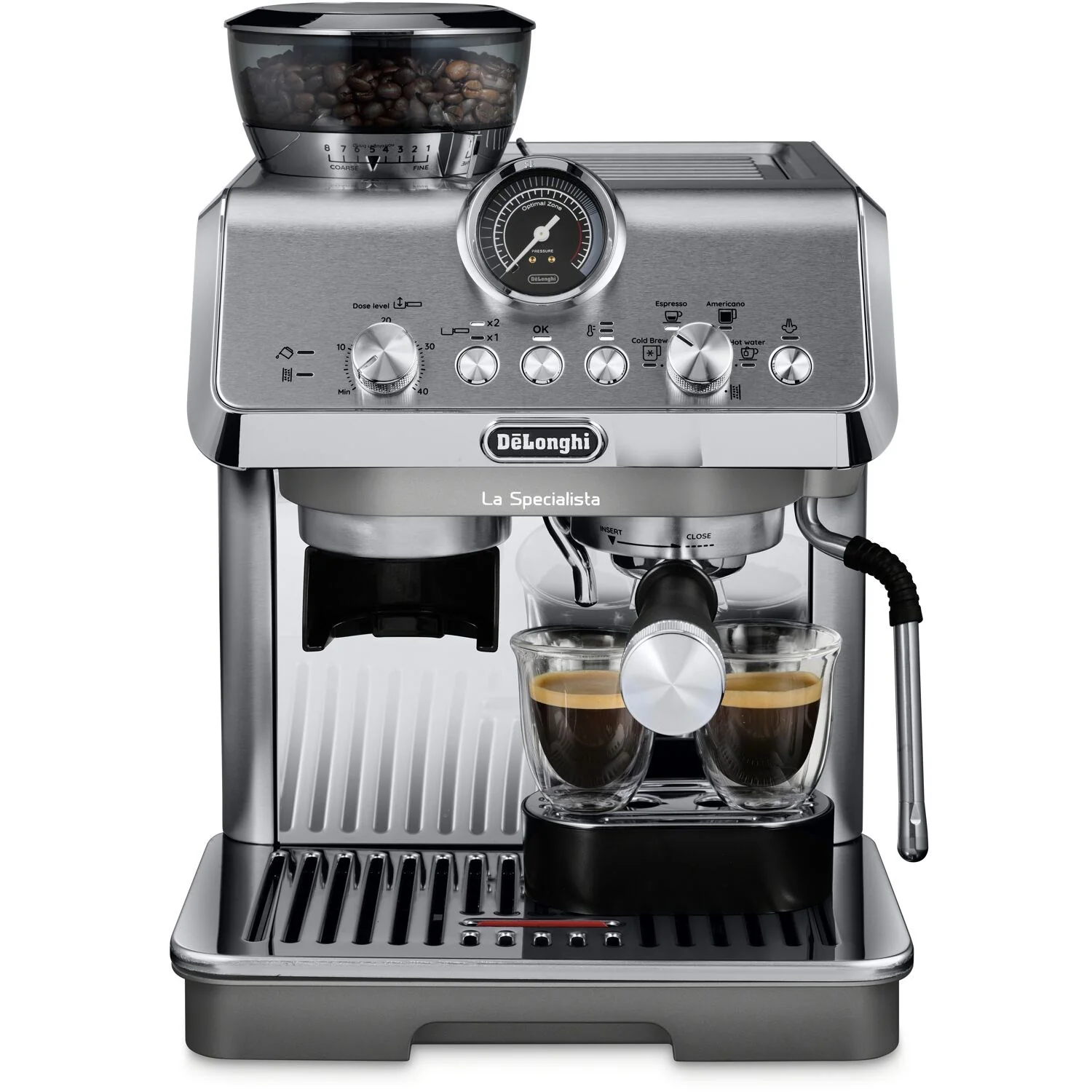 De'Longhi La Specialista Arte Evo Espresso Machine with Cold Brew in Silver (EC9255M) - Image 5