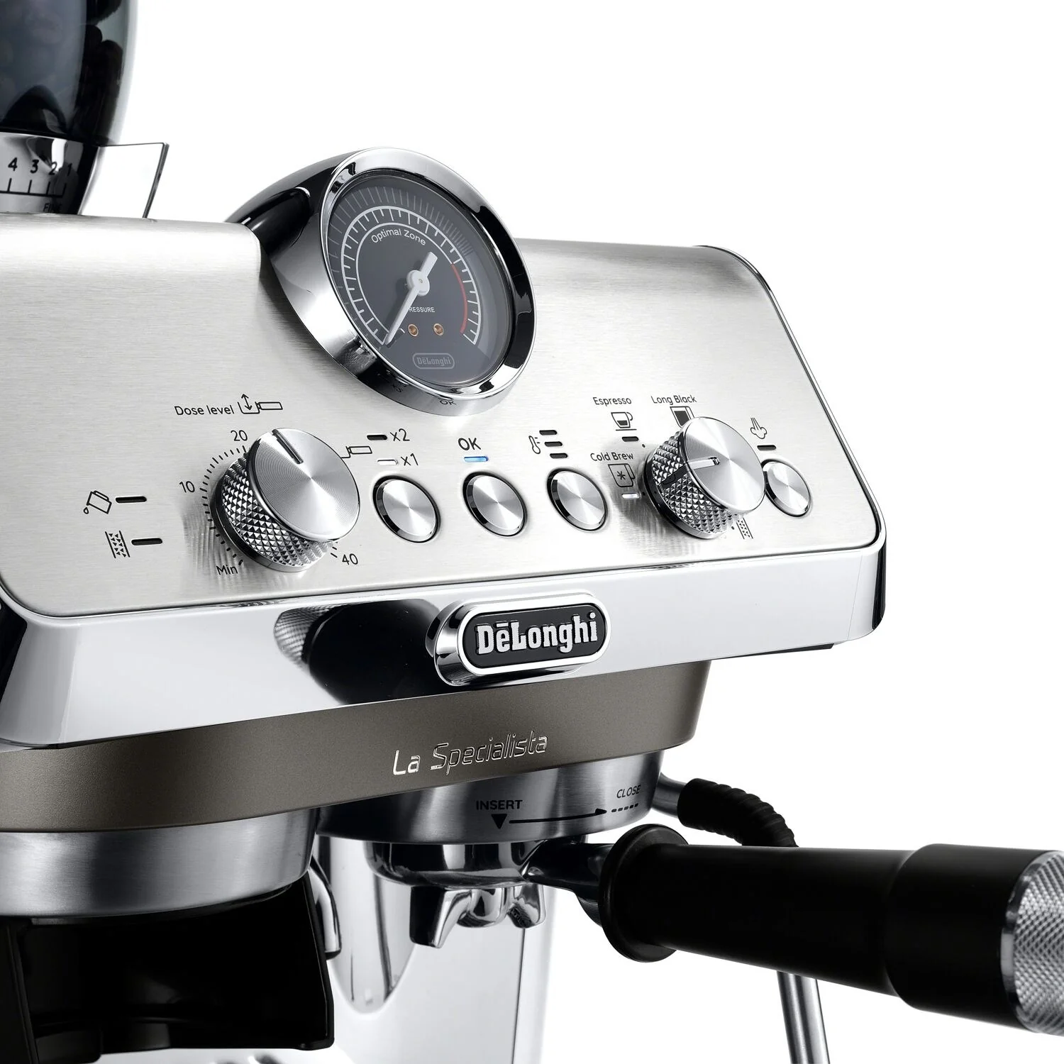 De'Longhi La Specialista Arte Evo Espresso Machine with Cold Brew in Silver (EC9255M) - Image 7