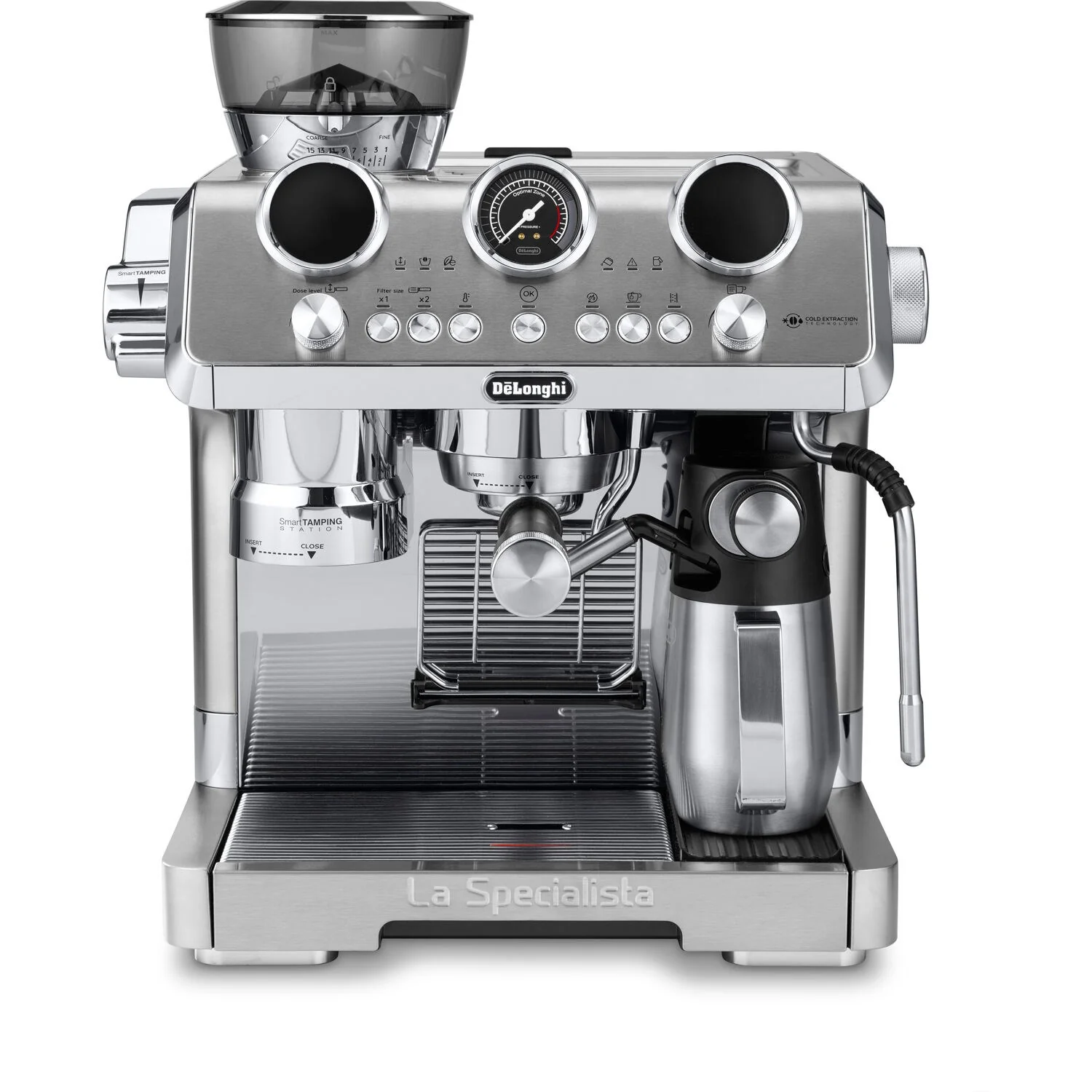 De'Longhi La Specialista Maestro Espresso Machine with LatteCrema in Stainless Steel (EC9885M) - Image 13