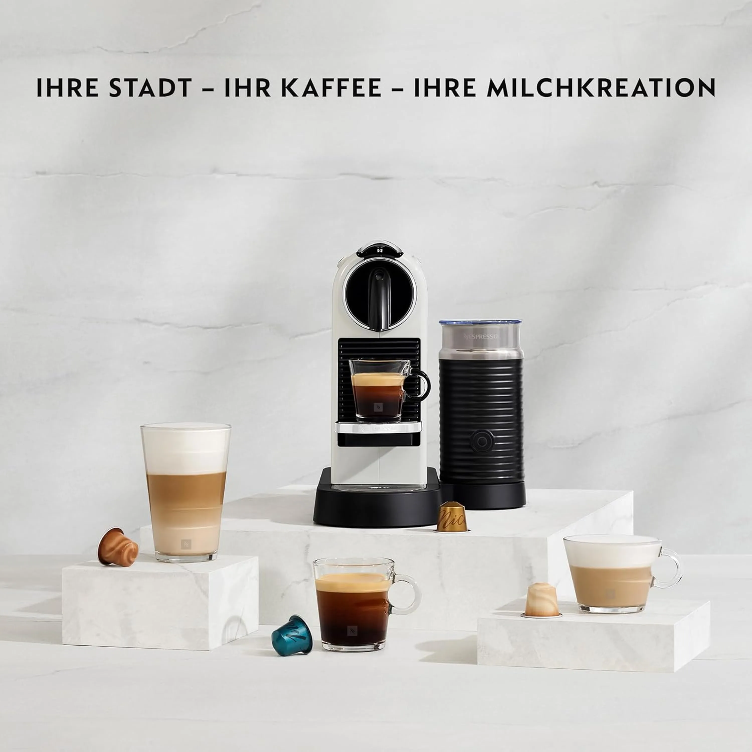 De'Longhi Nespresso Citiz Capsule Espresso Machine in Black (EN267BAE) - Image 7
