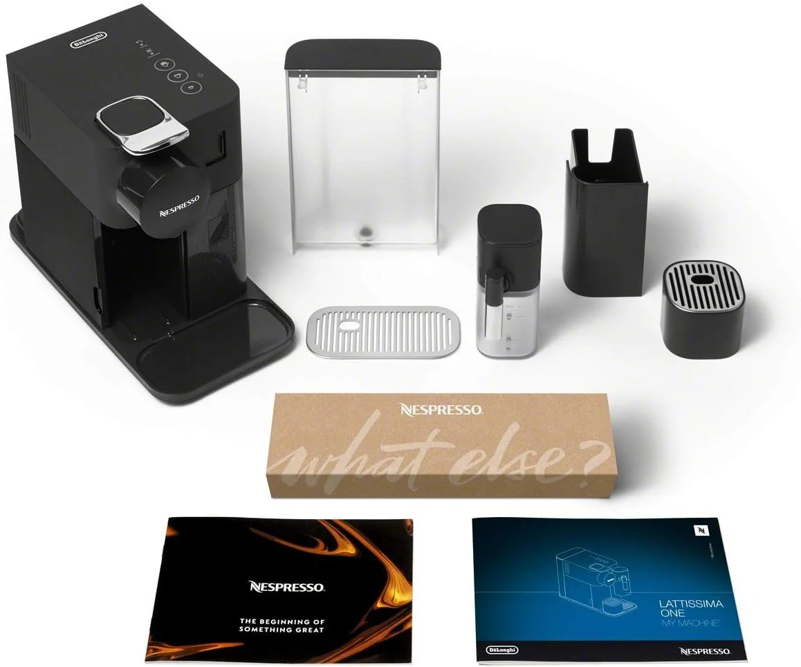 De'Longhi Nespresso Lattissima One Single Serve Espresso Coffee Machine in Black (EN510B) - Image 7