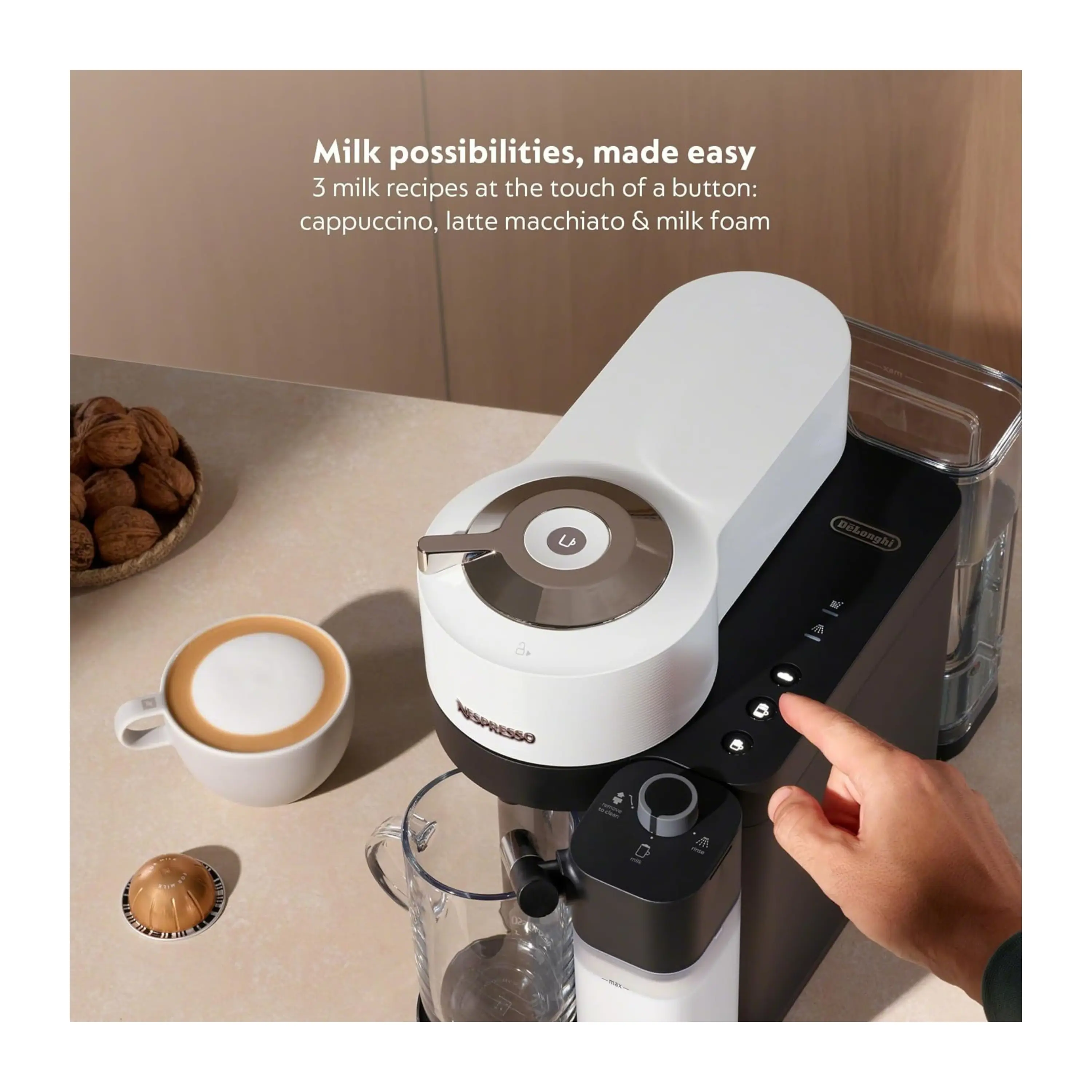De'Longhi Nespresso Vertuo Lattissima in White (ENV300W) - Image 4