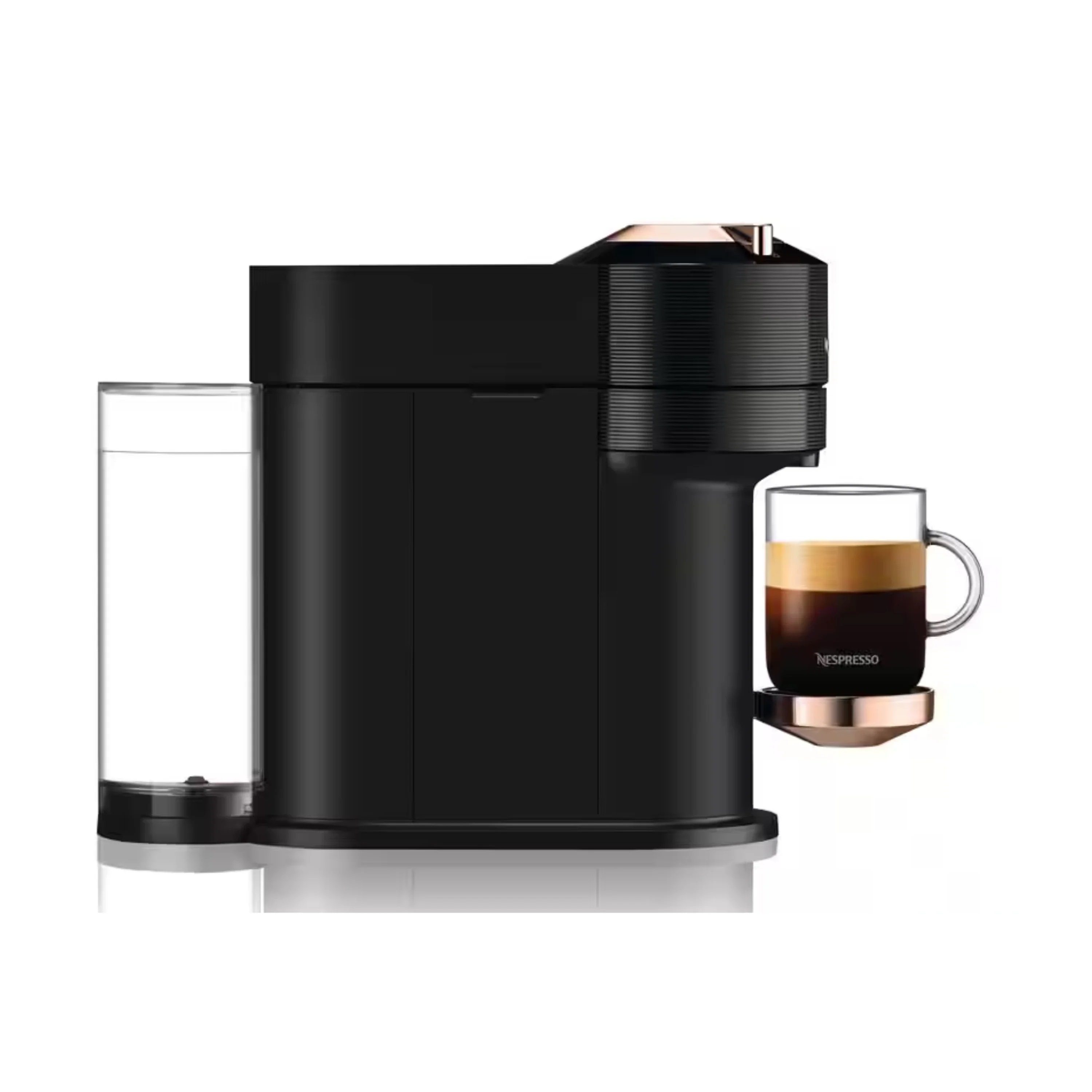 De'Longhi Nespresso Vertuo Next Premium Coffee and Espresso Maker in Black and Rose Gold (ENV120B) - Image 3