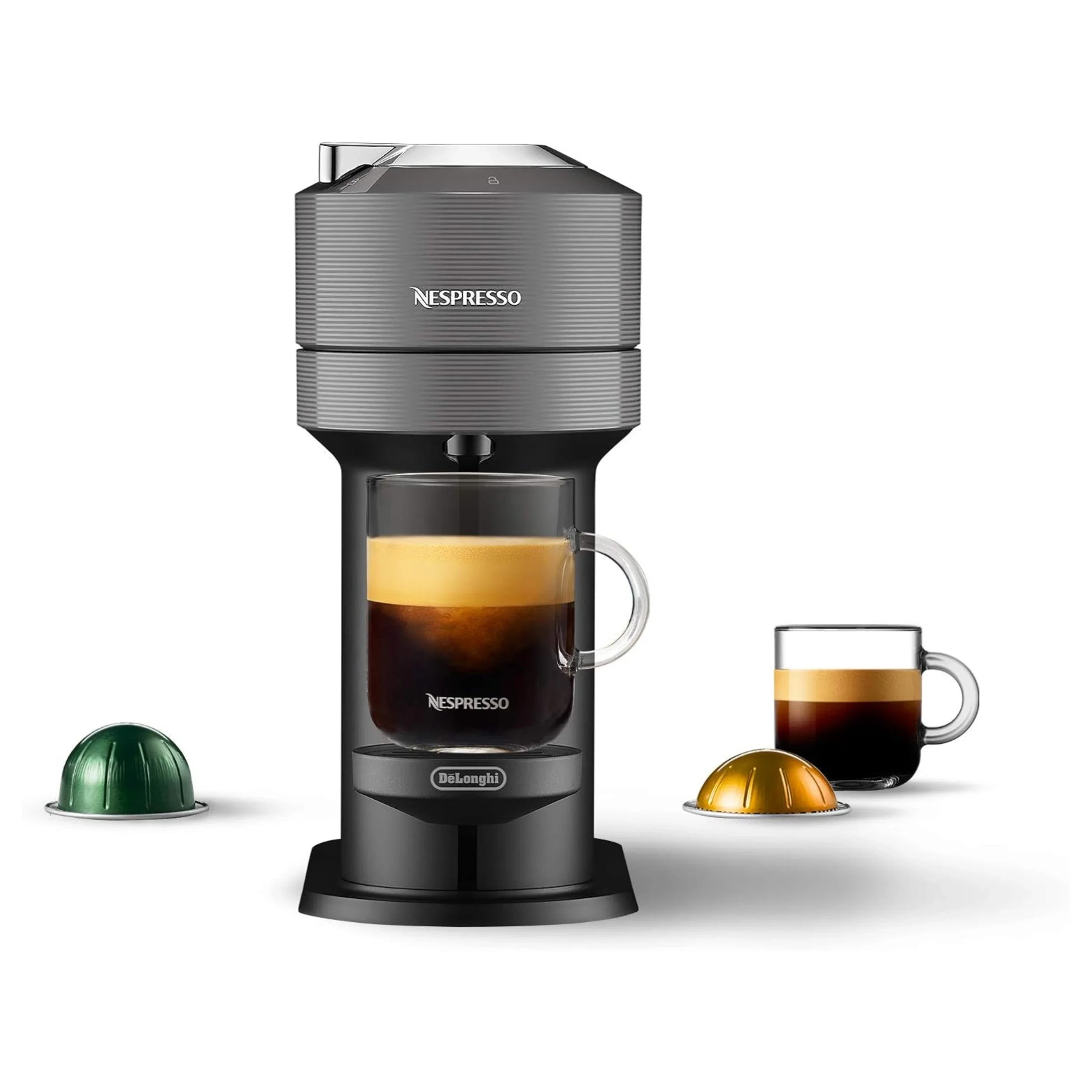 De'Longhi Nespresso Vertuo Next Premium Coffee and Espresso Maker in Gray (ENV120GY) - Image 2