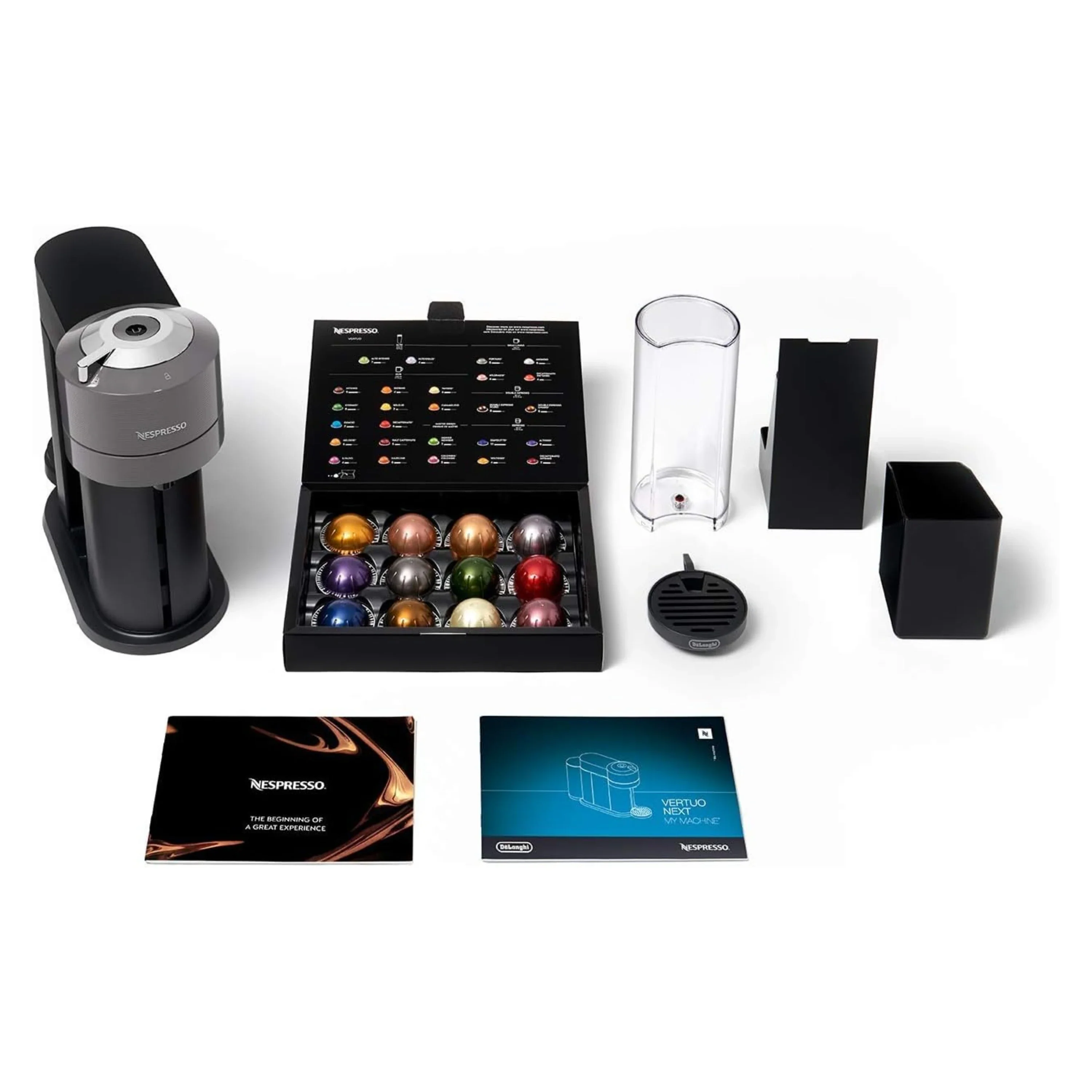 De'Longhi Nespresso Vertuo Next Premium Coffee and Espresso Maker in Gray (ENV120GY) - Image 3
