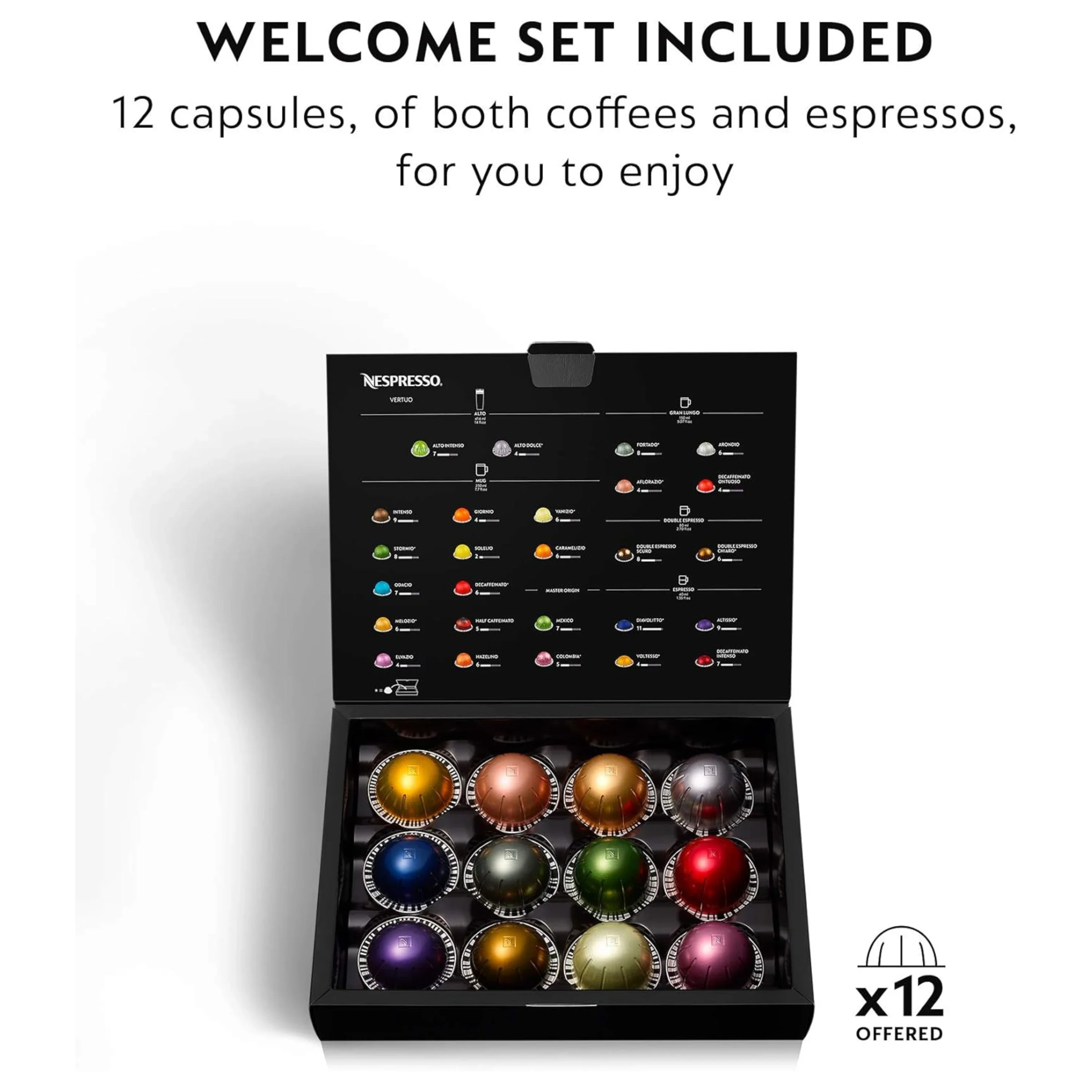 De'Longhi Nespresso Vertuo Next Premium Coffee and Espresso Maker Plus Aeroccino3 Milk Frother in Black and Gray (ENV120GYAE) - Image 10